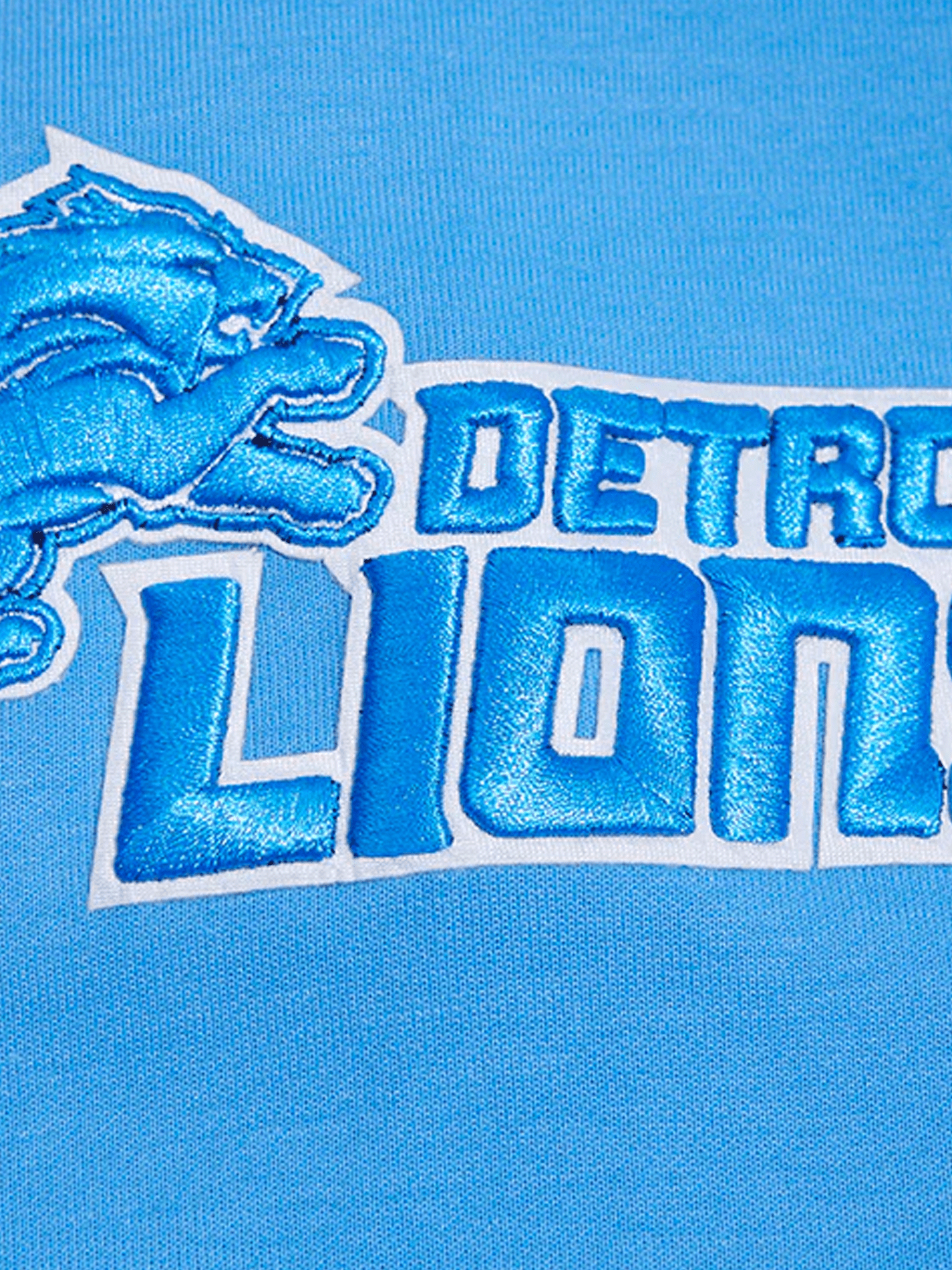 Detroit Lions Pro Standard NFL Team Chenille Hoodie Jumper - Light Blue