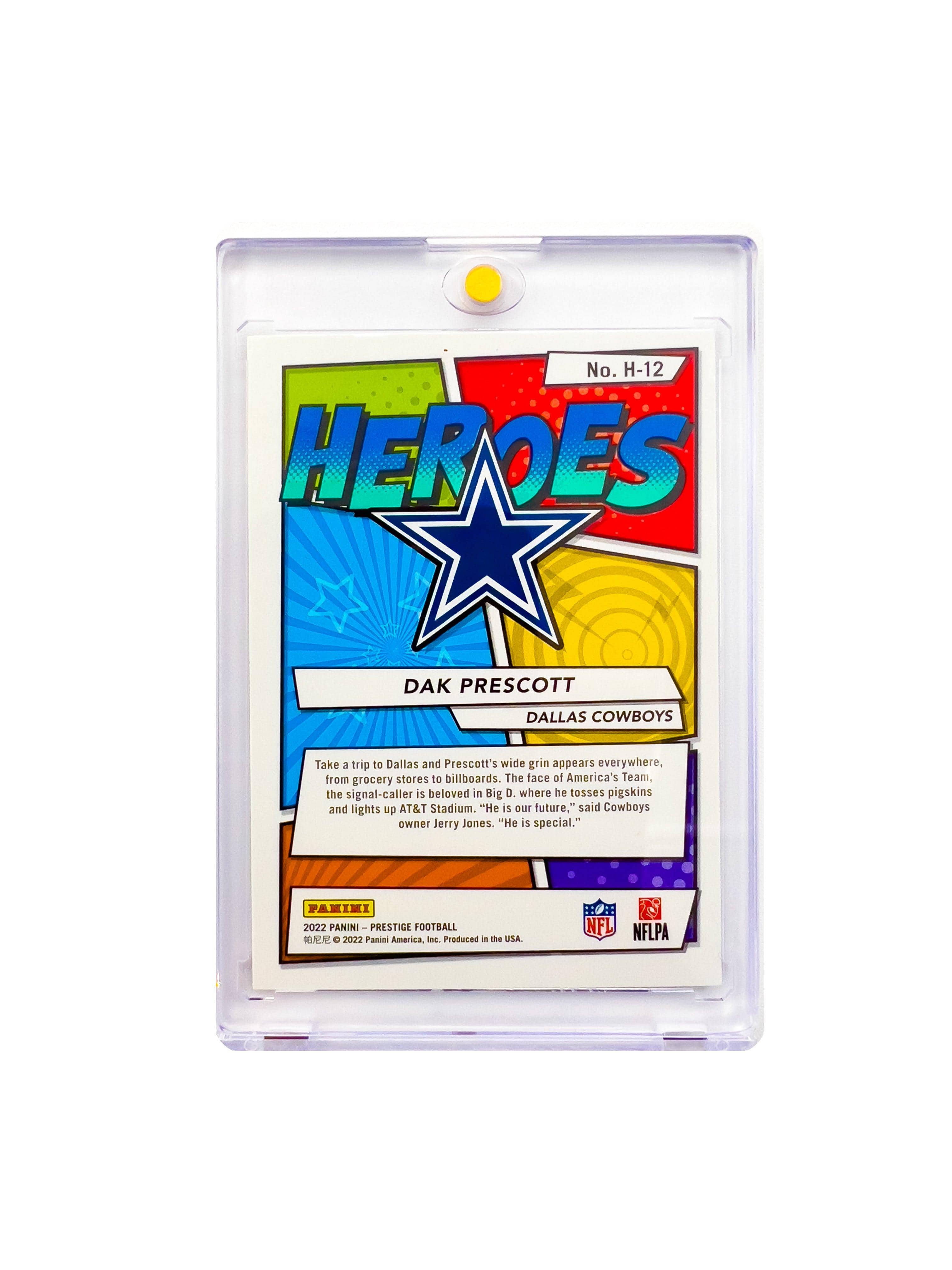 Dak Prescott Dallas Cowboys Panini NFL Prestige 22 Heroes Card