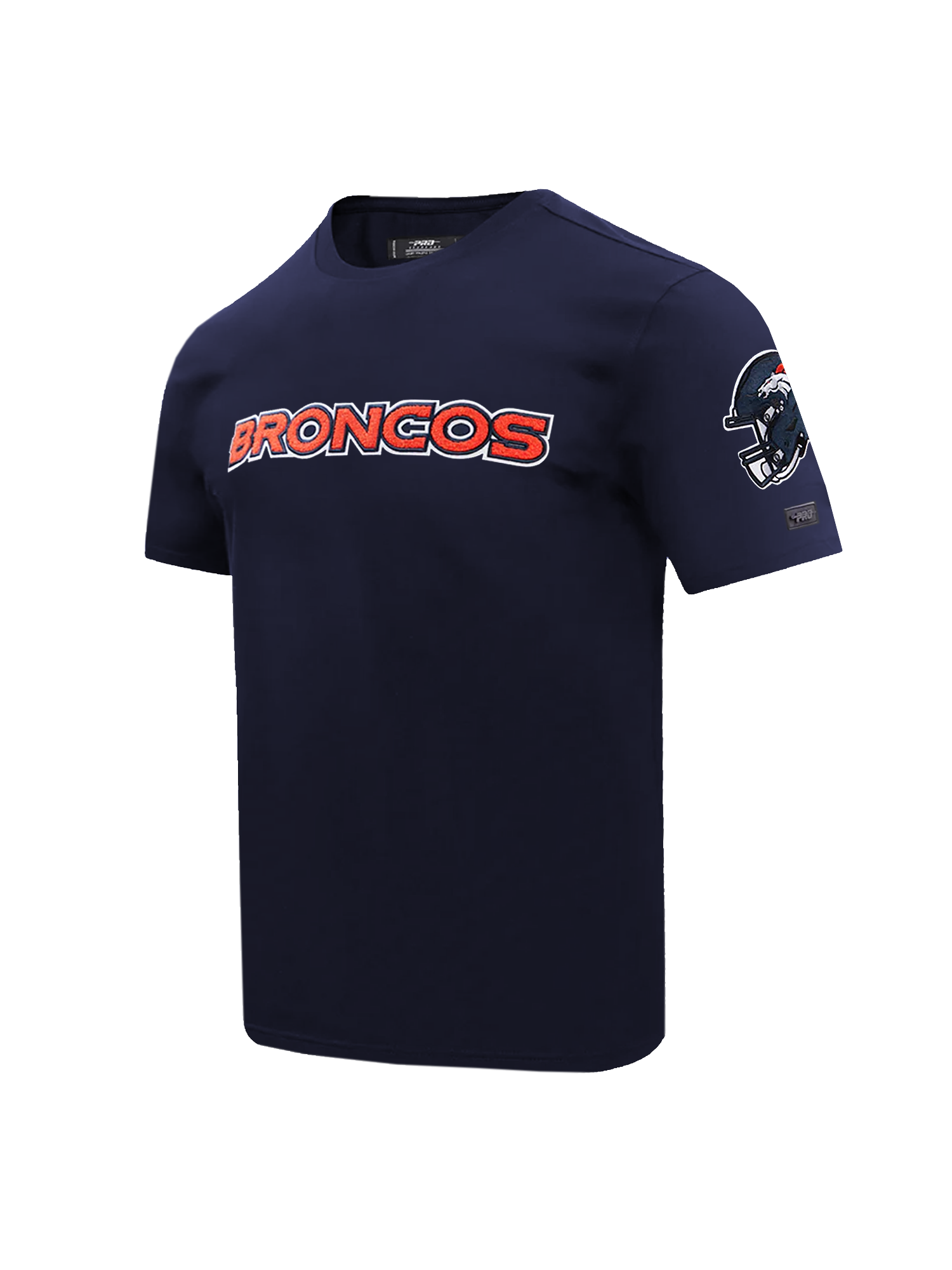 Denver Broncos Pro Standard NFL Team Chenille Flex T-Shirt - Navy