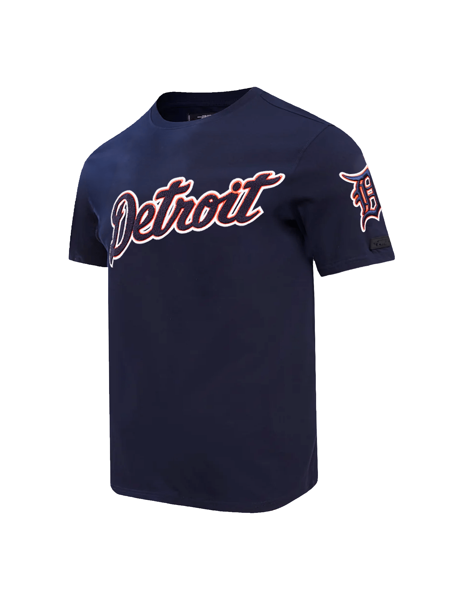 Detroit Tigers Pro Standard MLB Team Chenille Flex T-Shirt - Navy