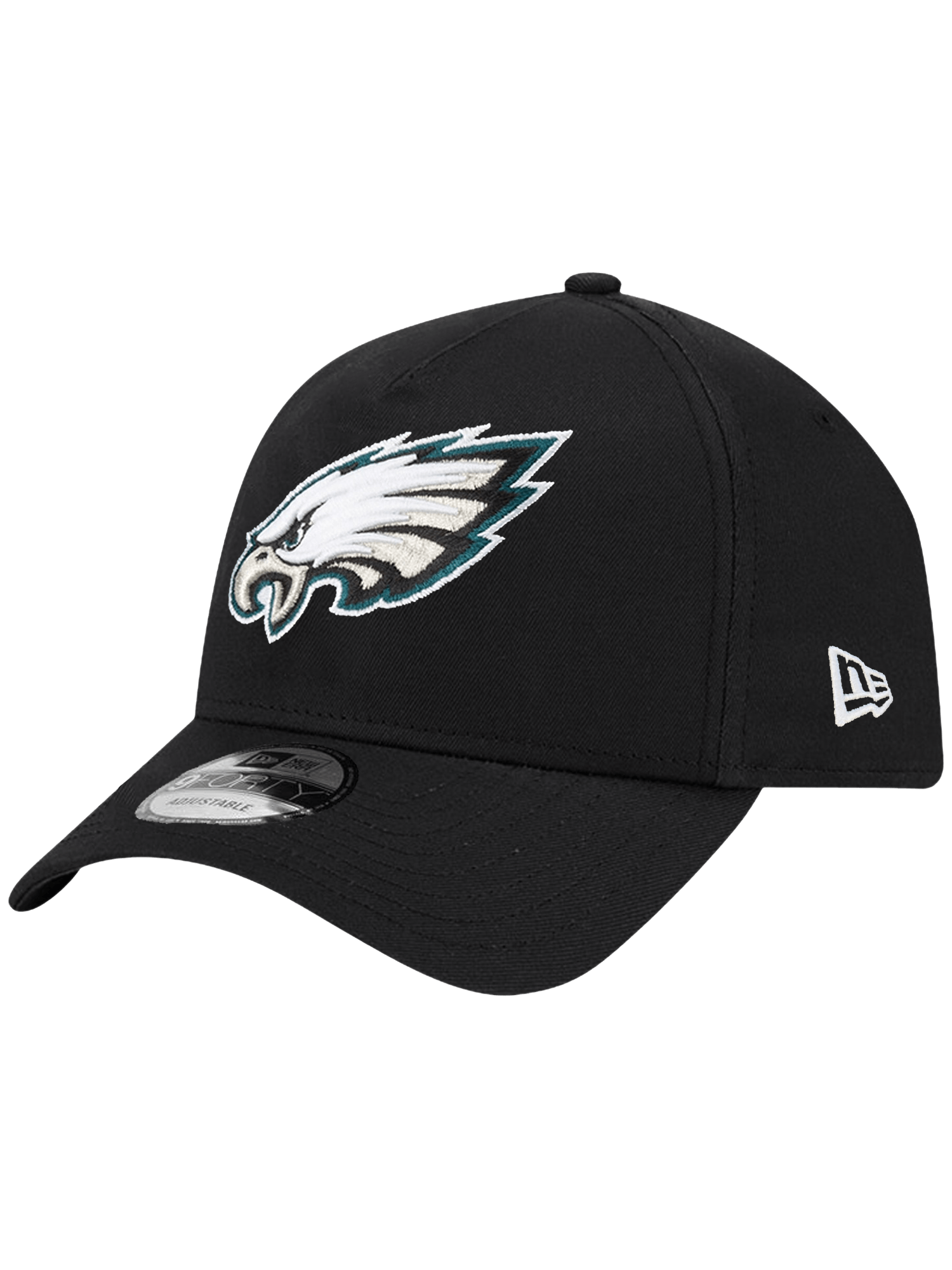 Philadelphia Eagles New Era NFL Team 9FORTY A-Frame Snapback Hat - Black