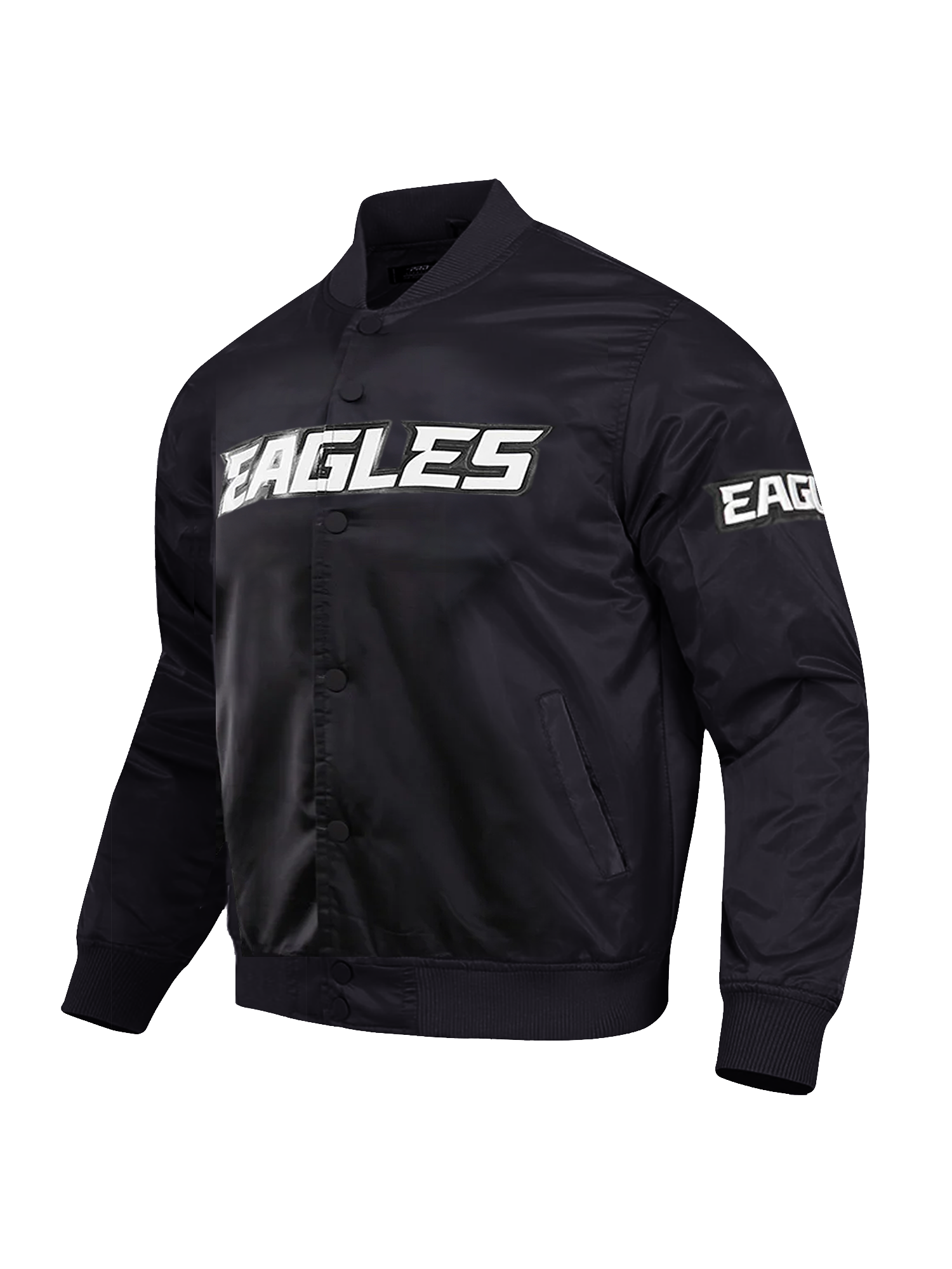 Philadelphia Eagles Pro Standard NFL Team Classic Satin Button Jacket - Black