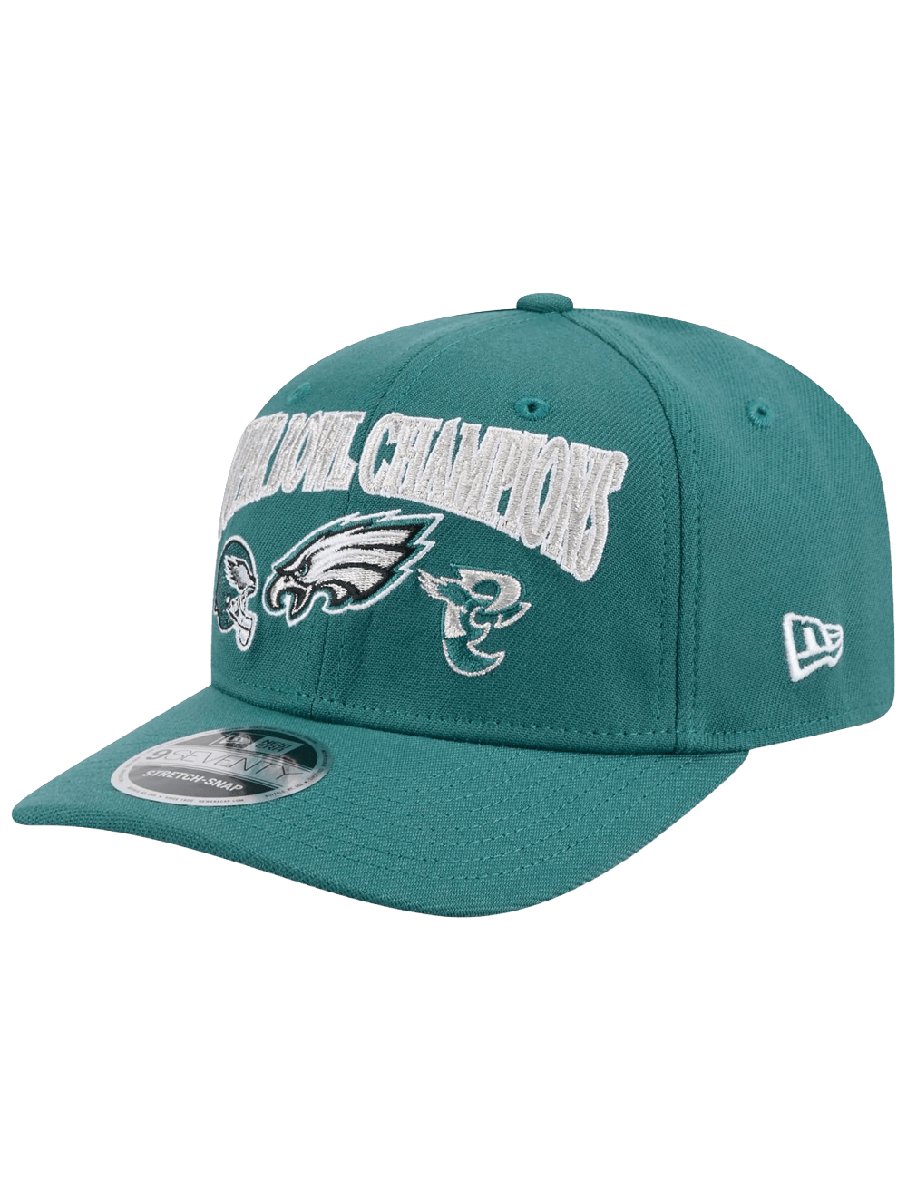 Philadelphia Eagles New Era NFL Champs History 9SEVENTY Stretch Snapback Hat
