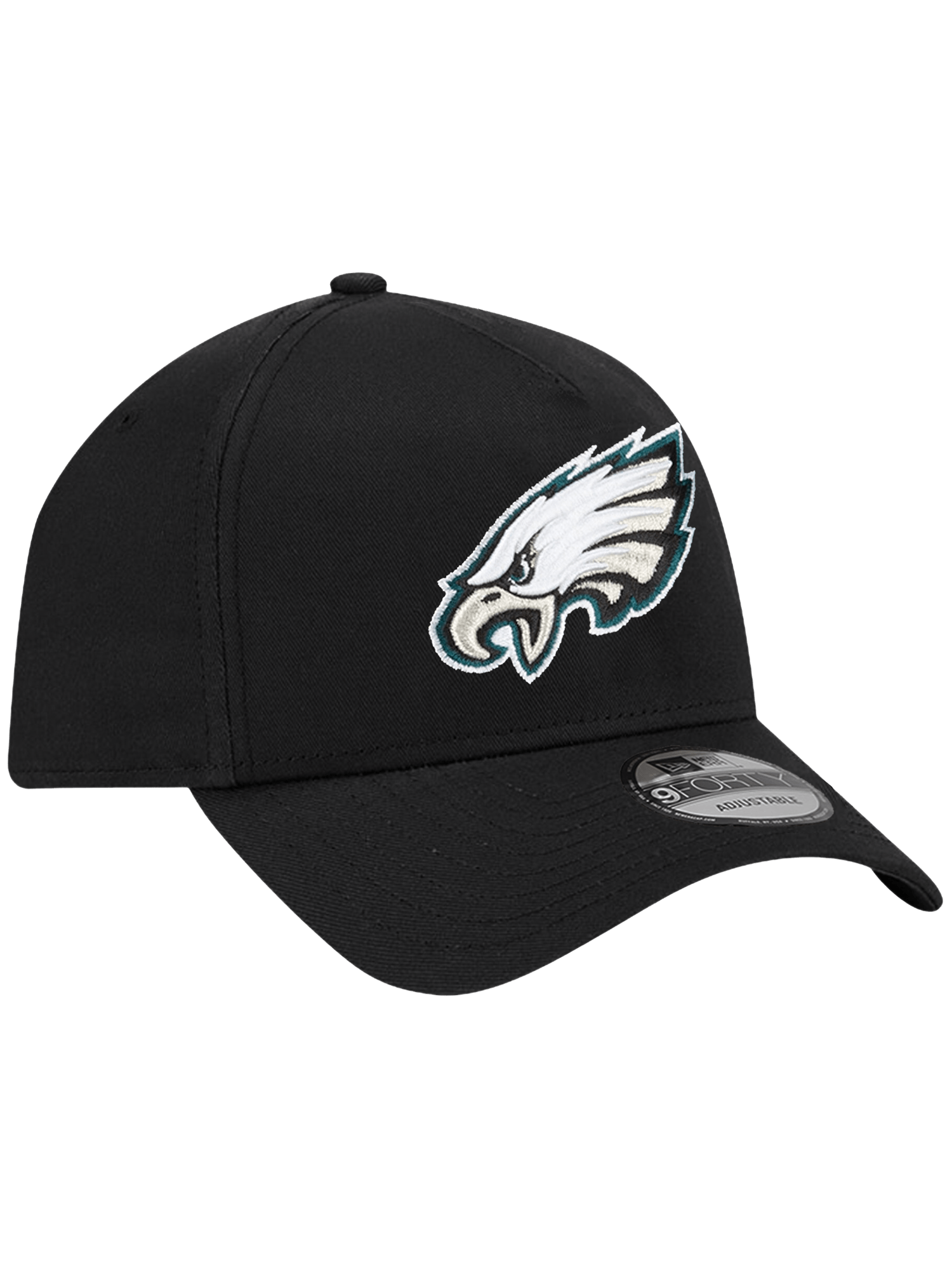 Philadelphia Eagles New Era NFL Team 9FORTY A-Frame Snapback Hat - Black