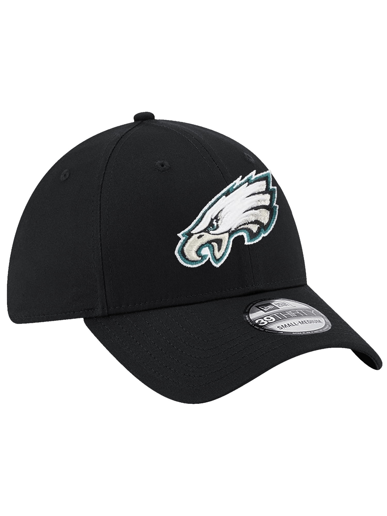 Philadelphia Eagles New Era NFL Team 39THIRTY Stretch-Fit Hat - Black