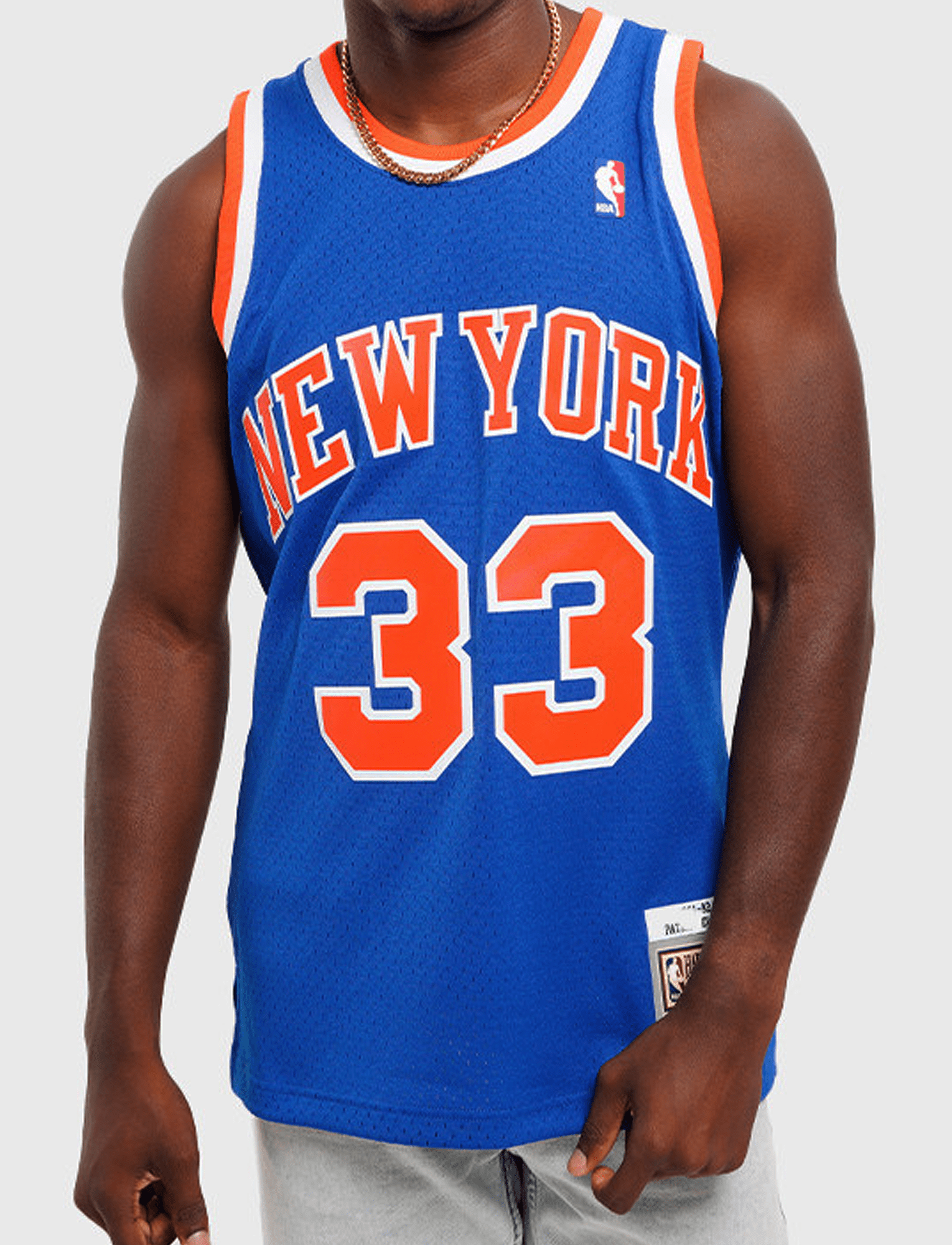 Patrick Ewing New York Knicks Mitchell & Ness NBA 91-92 Swingman Jersey - Blue