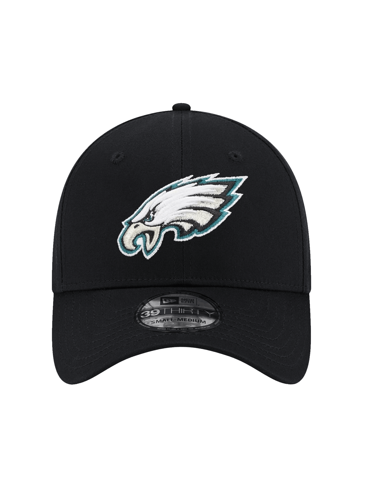 Philadelphia Eagles New Era NFL Team 39THIRTY Stretch-Fit Hat - Black