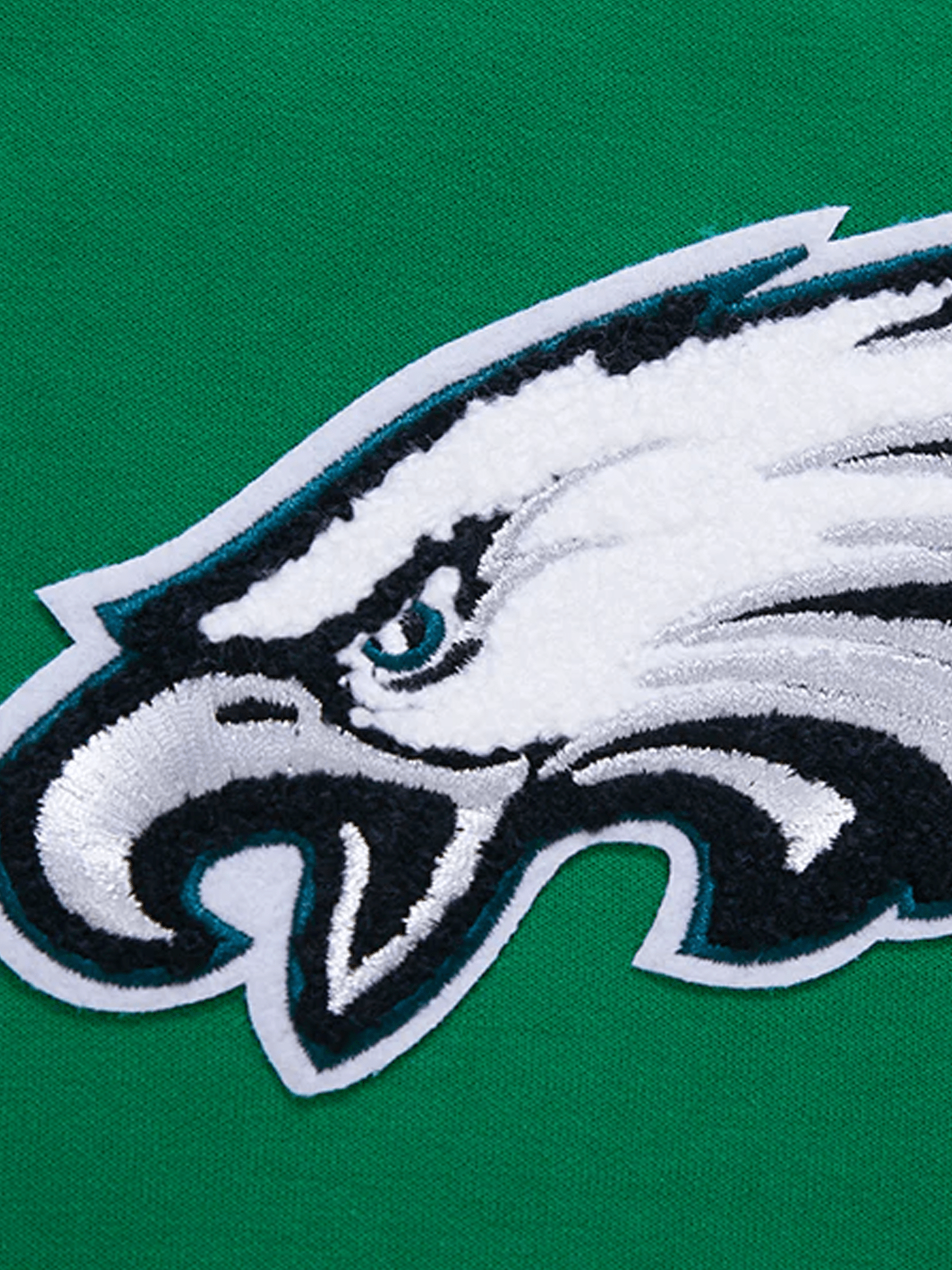 Philadelphia Eagles Pro Standard NFL Team Chenille Hoodie Jumper - Kelly Green