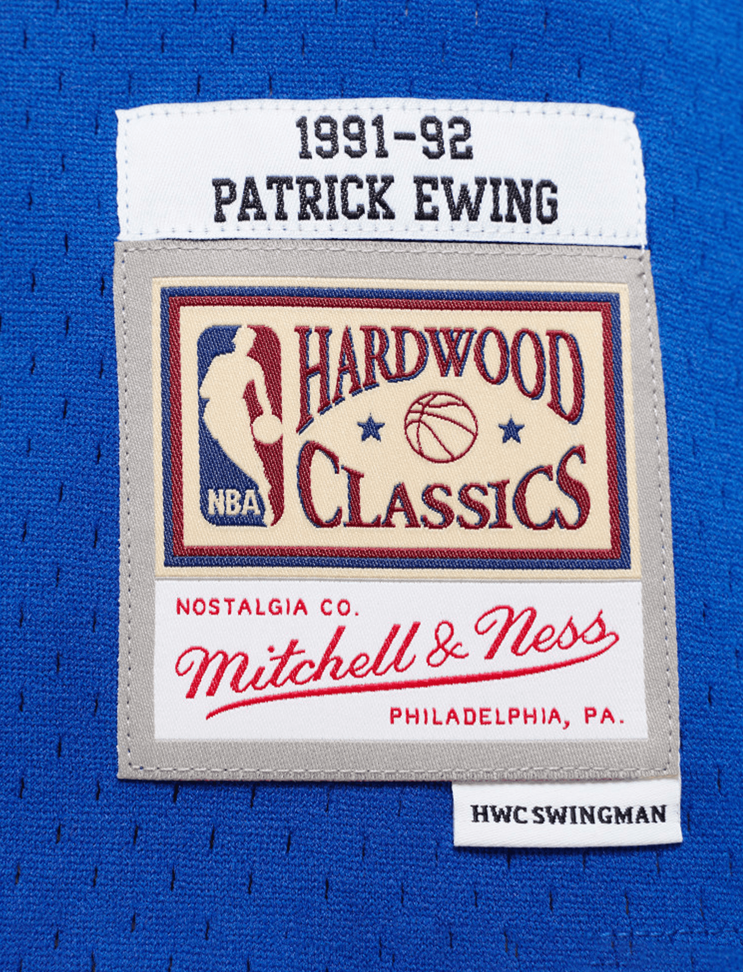 Patrick Ewing New York Knicks Mitchell & Ness NBA 91-92 Swingman Jersey - Blue