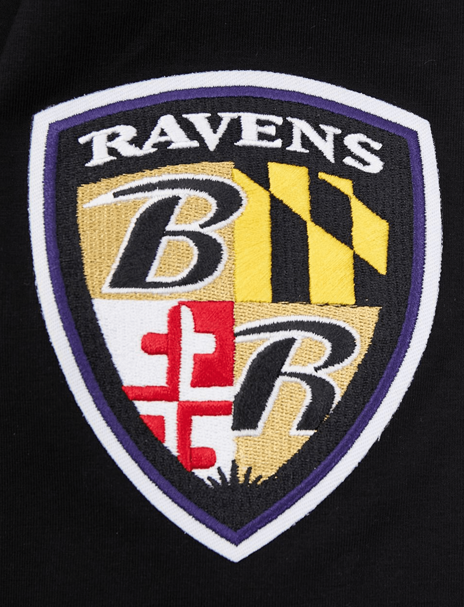 Baltimore Ravens Pro Standard NFL Classic Chenille Flex T-Shirt - Black