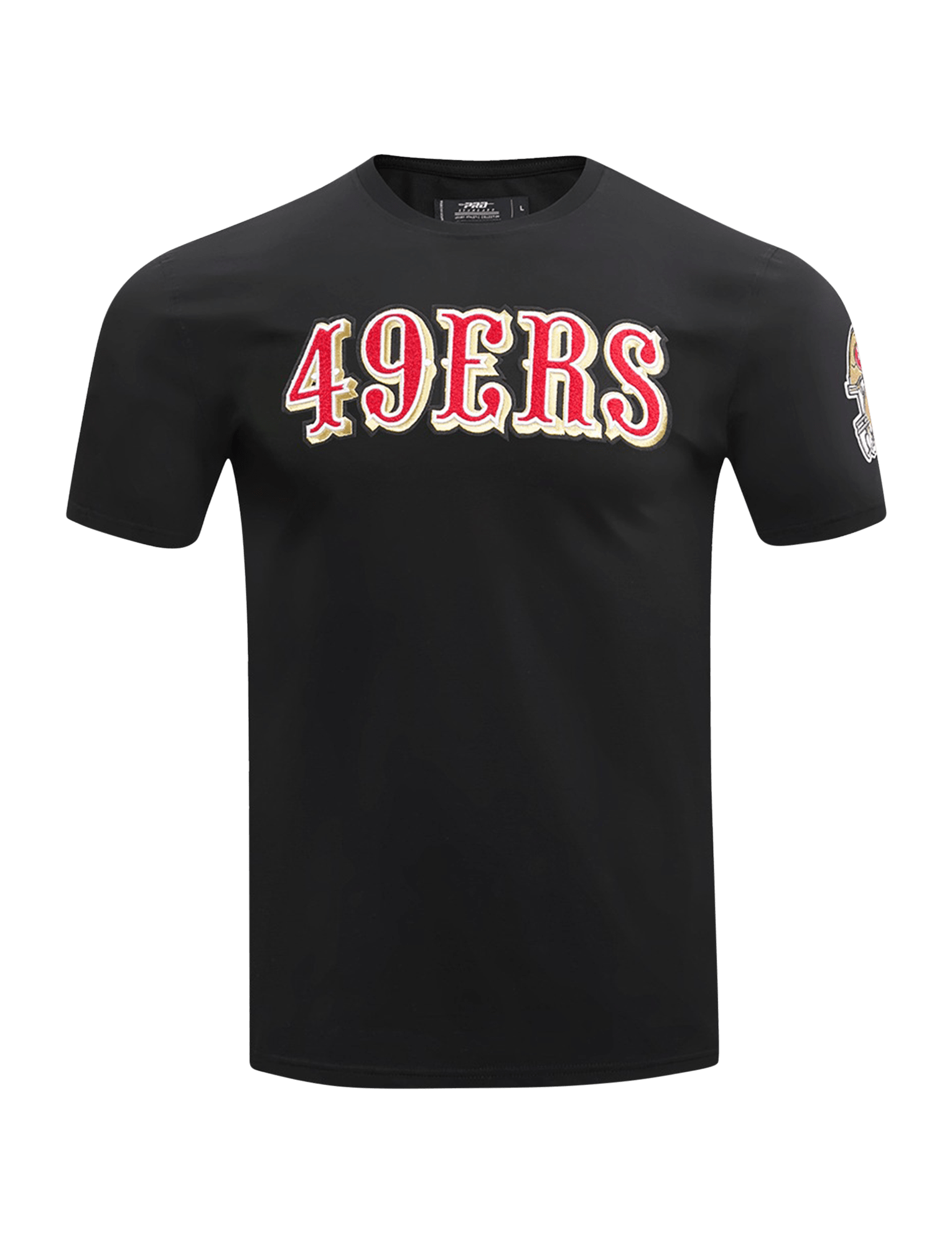 San Francisco 49ers Pro Standard NFL Classic Chenille Flex T-Shirt - Black
