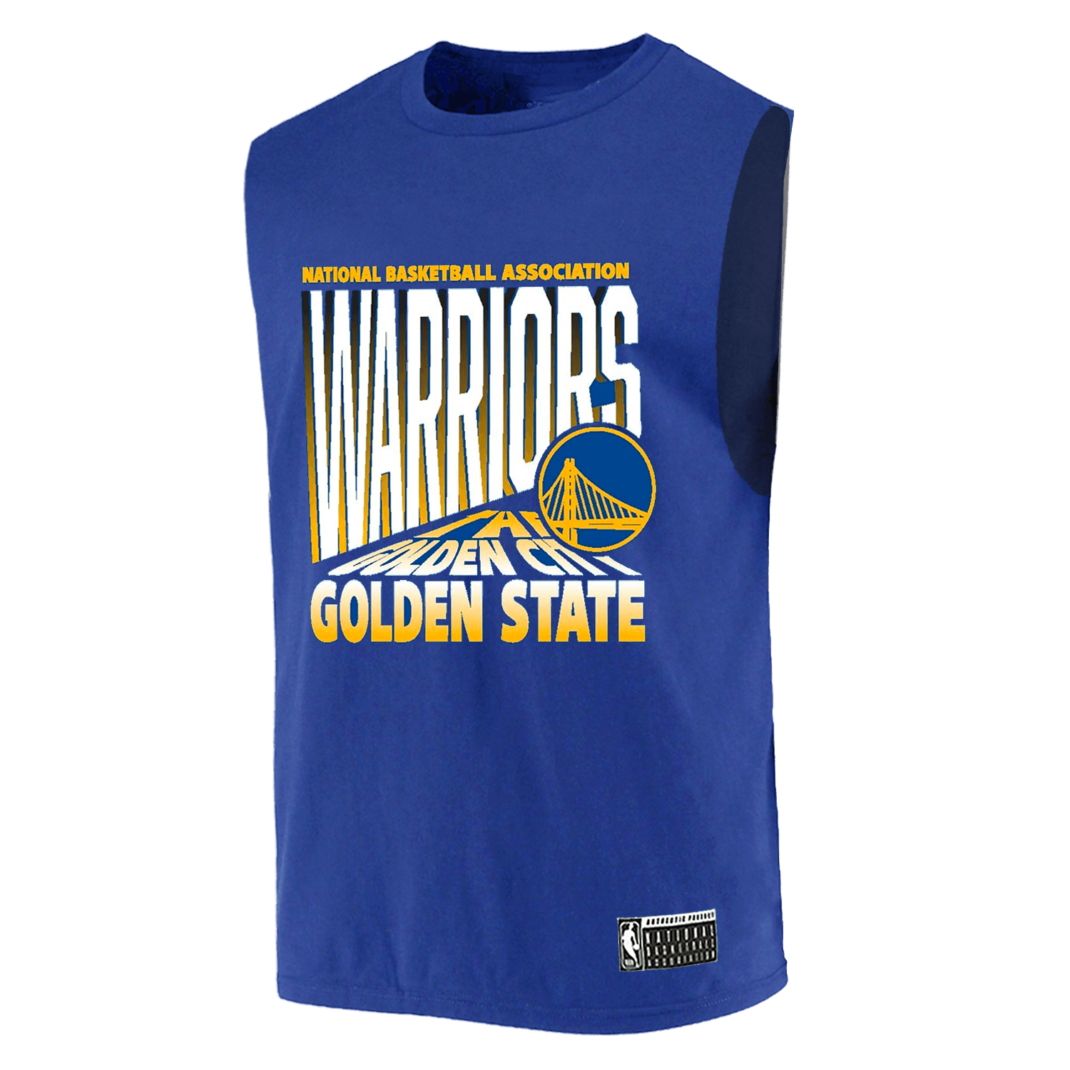 Golden State Warriors NBA Essentials Grayling Muscle T-Shirt - Blue
