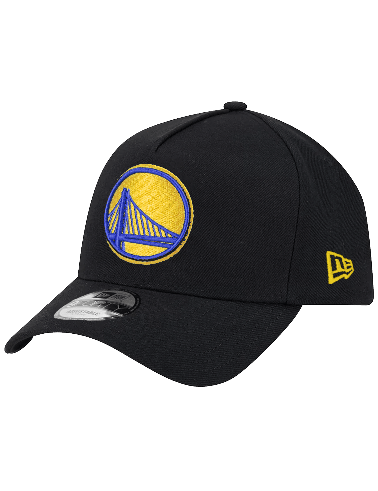 Golden State Warriors New Era NBA Team 9FORTY A-Frame Snapback Hat - Black