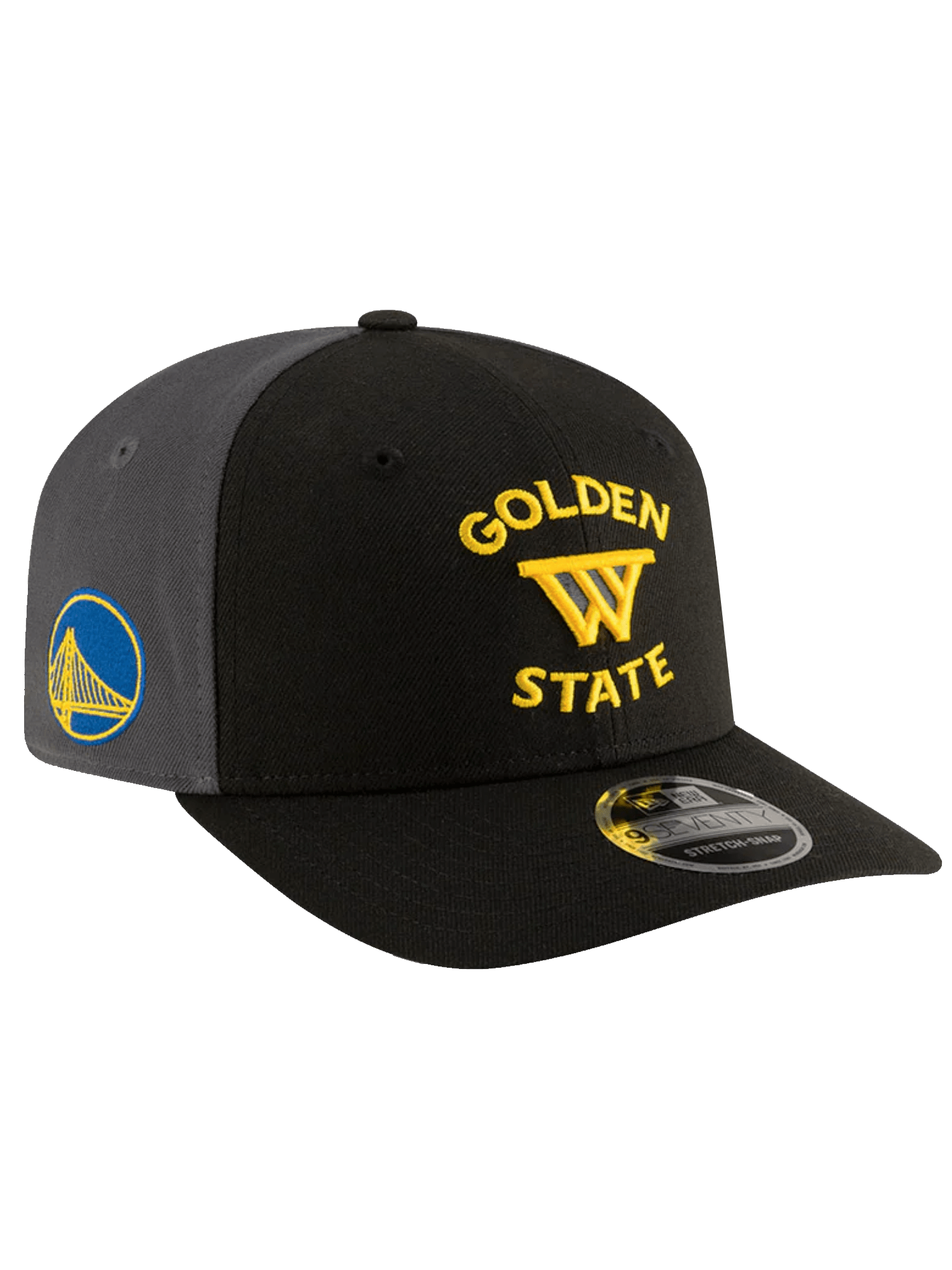 Golden State Warriors New Era NBA Statement 9SEVENTY Stretch Snapback Hat - Black