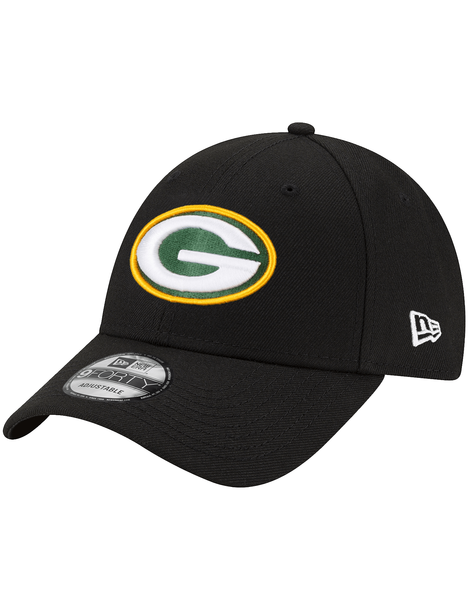 Green Bay Packers New Era NFL Team 9FORTY Snapback Hat - Black