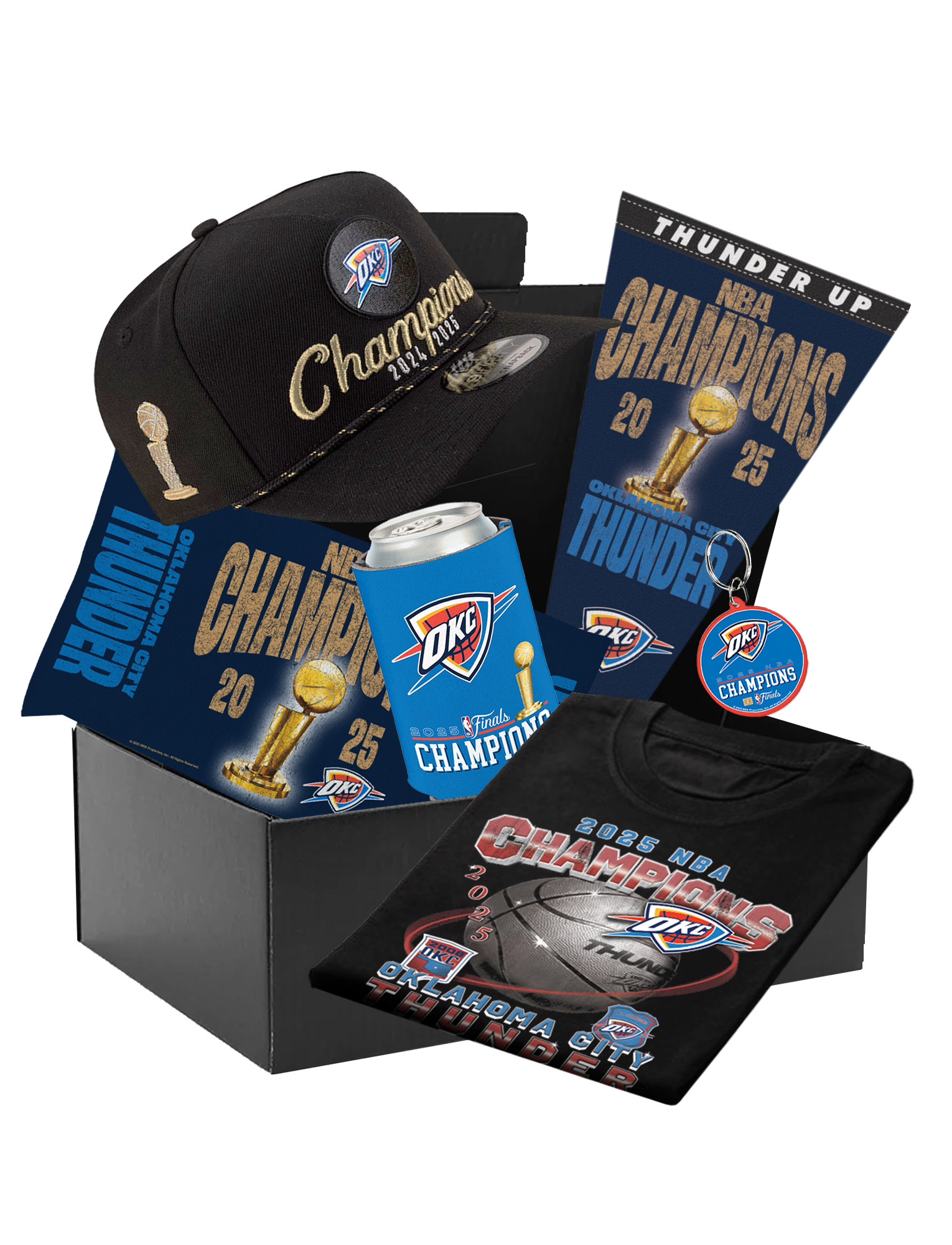 Oklahoma City Thunder NBA 2025 Champs Gift Box