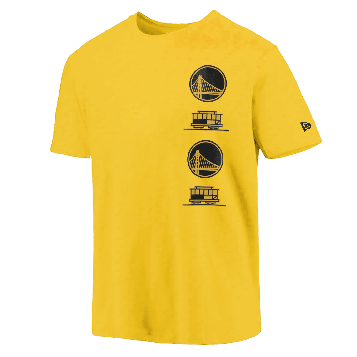 Golden State Warriors New Era NBA 24 City Edition T-Shirt - Yellow
