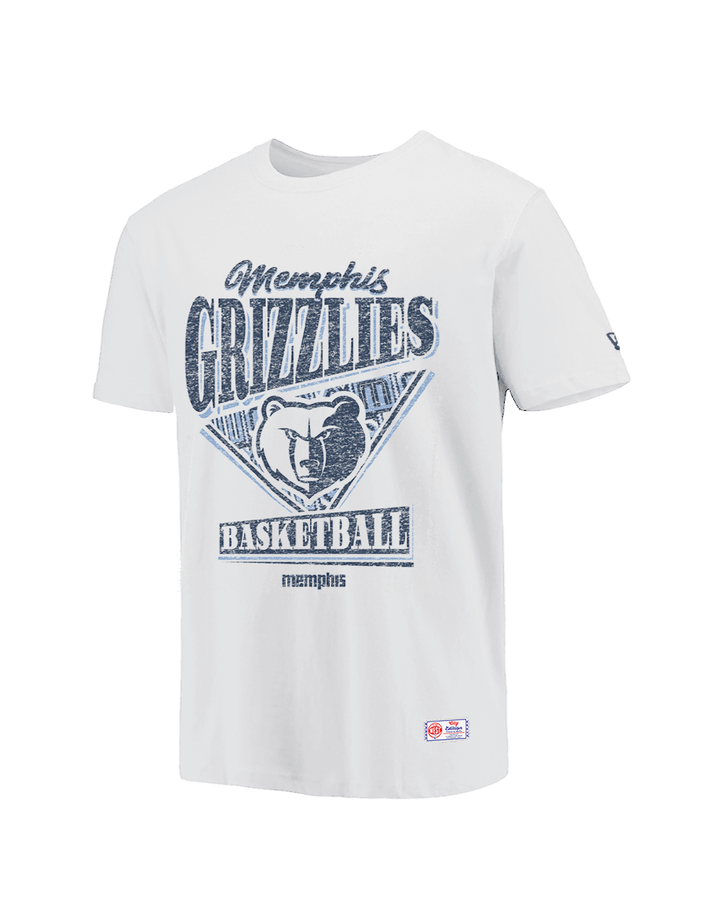 Memphis Grizzlies New Era NBA 25-26 City Edition Distressed T-Shirt