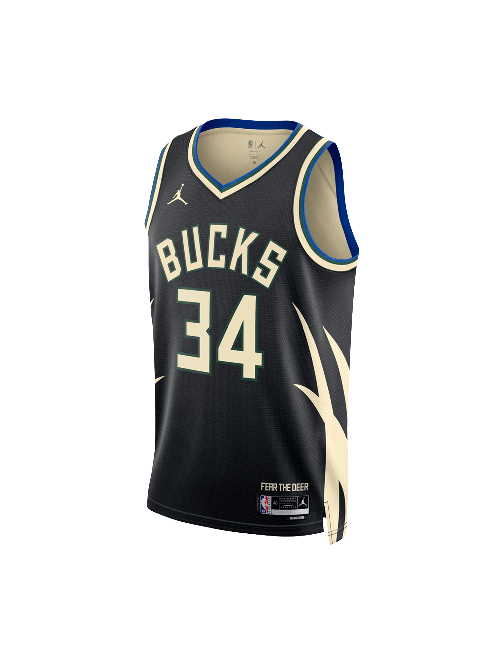 Youths Giannis Antetokounmpo Milwaukee Bucks Nike NBA Statement Jersey - Black