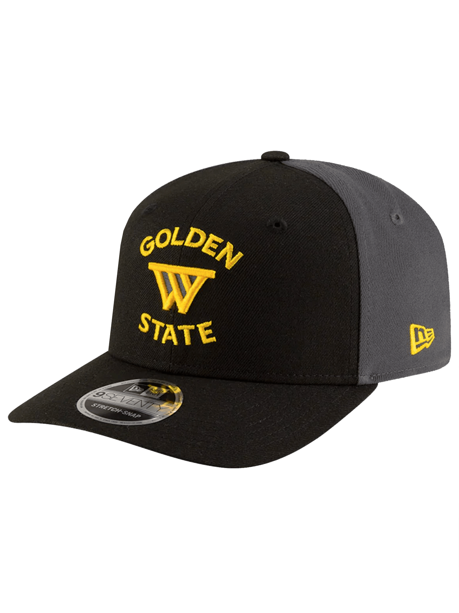 Golden State Warriors New Era NBA Statement 9SEVENTY Stretch Snapback Hat - Black