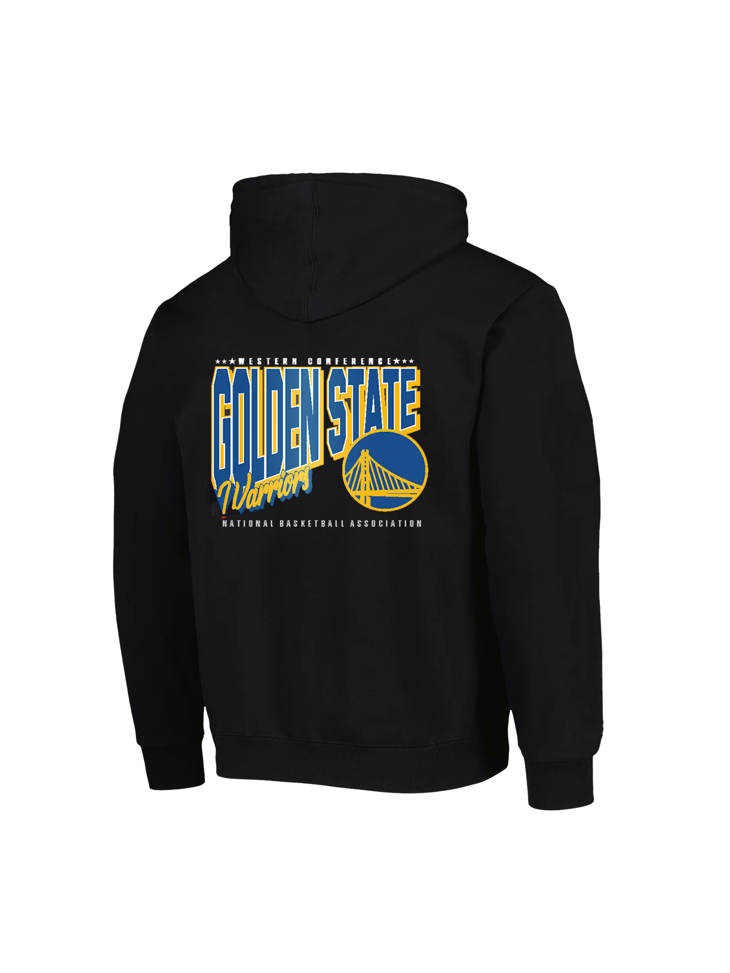Youths Golden State Warriors NBA Essentials Clarkdale Vintage Hoodie Jumper - Black