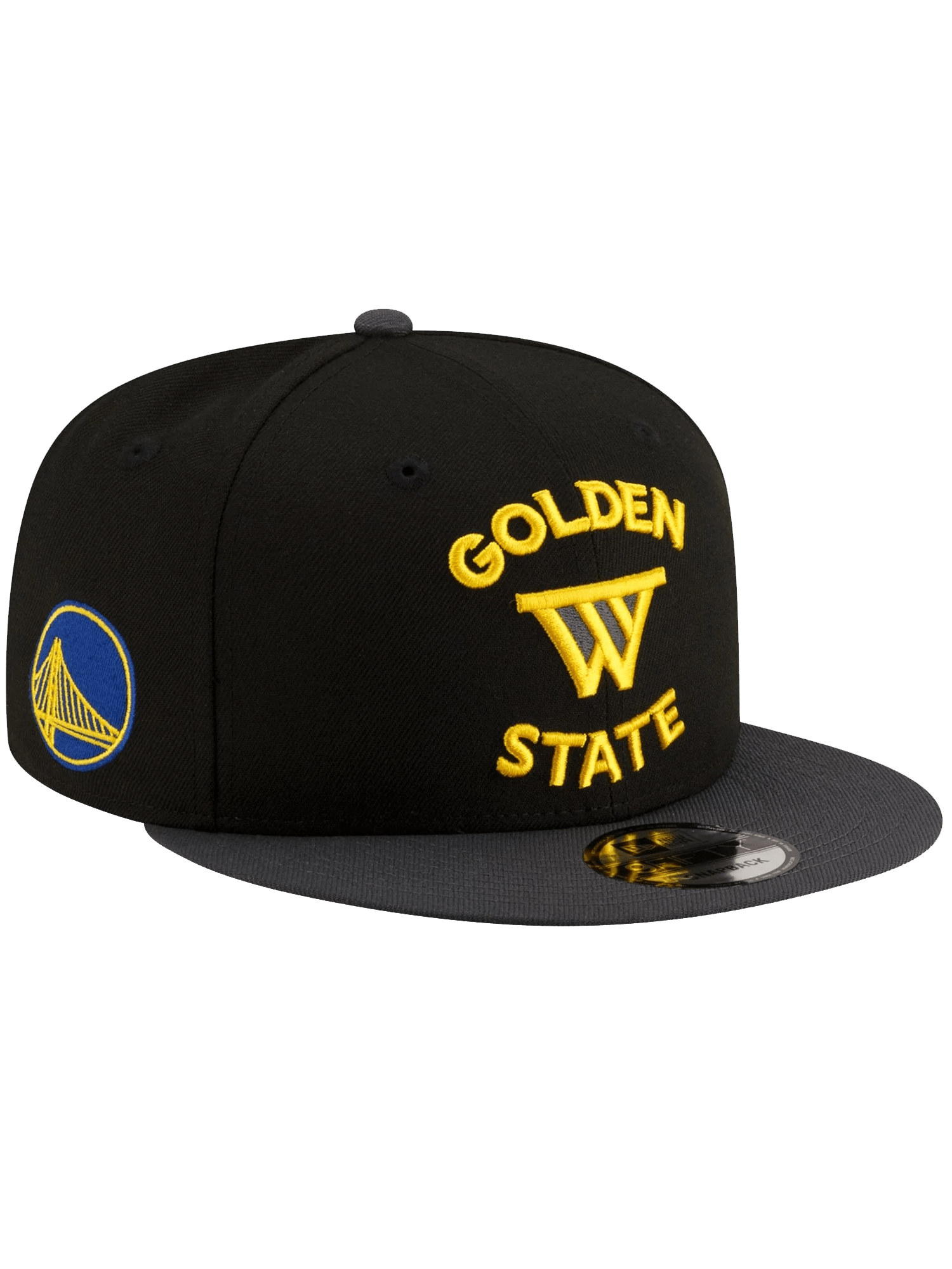 Golden State Warriors New Era NBA Statement 9FIFTY Snapback Hat - Black