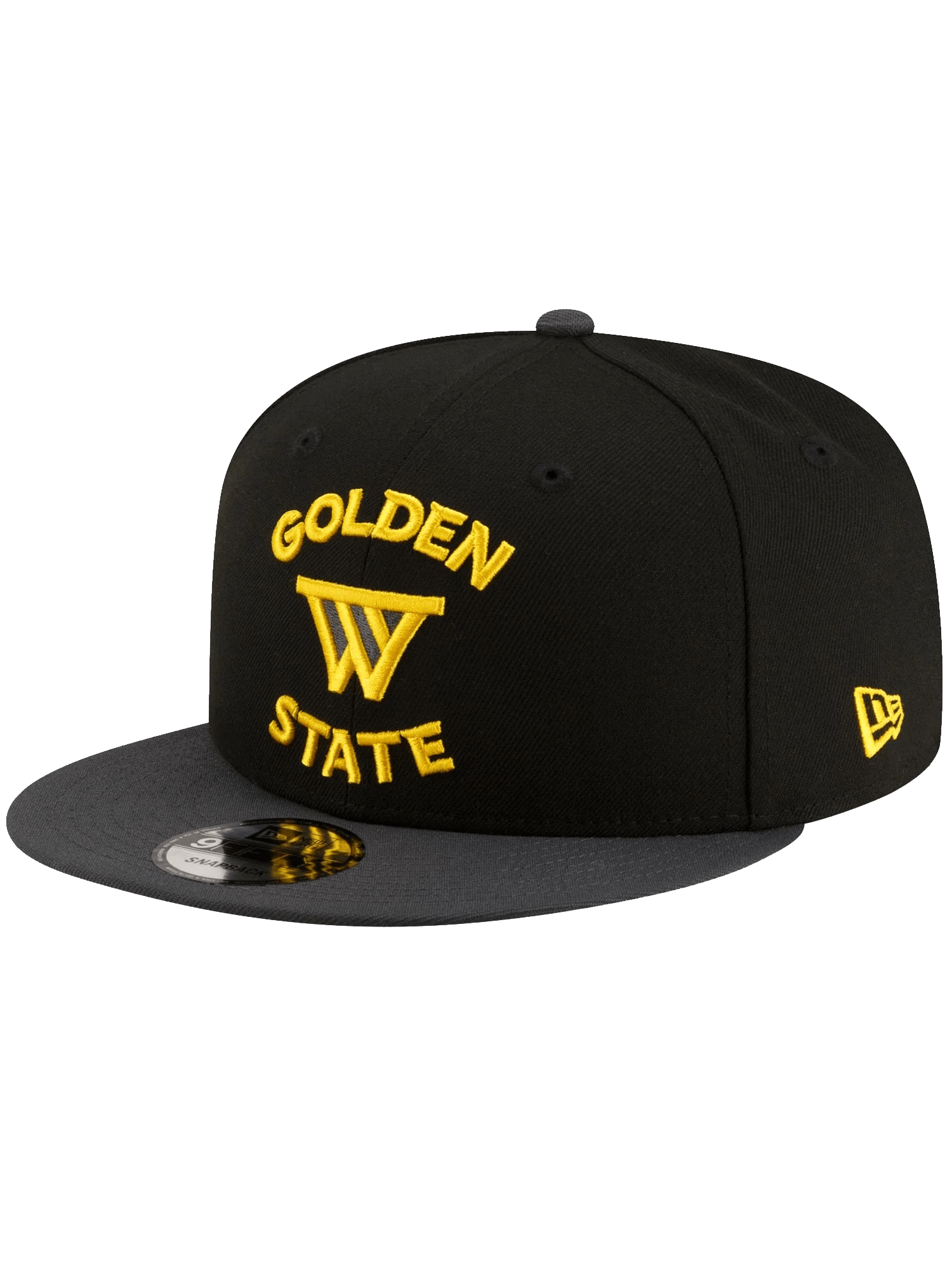 Golden State Warriors New Era NBA Statement 9FIFTY Snapback Hat - Black