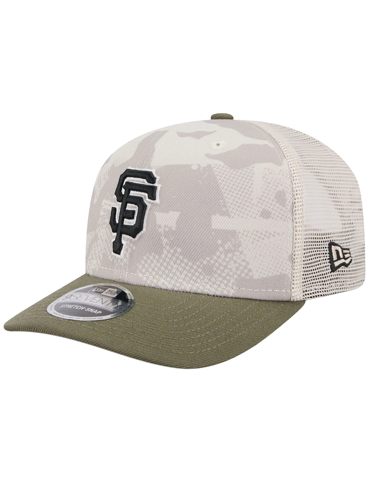San Francisco Giants New Era MLB Armed Forces 2025 9SEVENTY Stretch-Snapback Hat