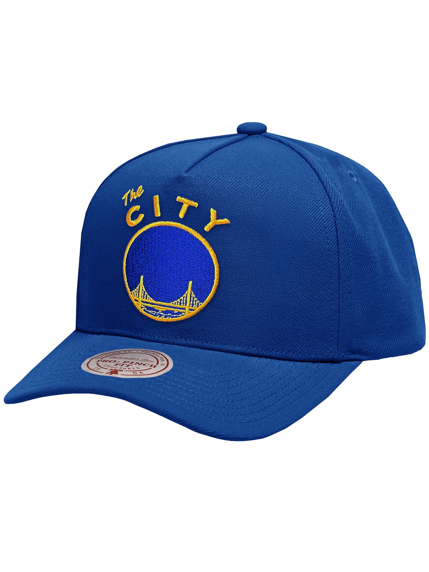 Golden State Warriors Mitchell & Ness NBA HWC Pro Pinch Snapback Hat - Blue