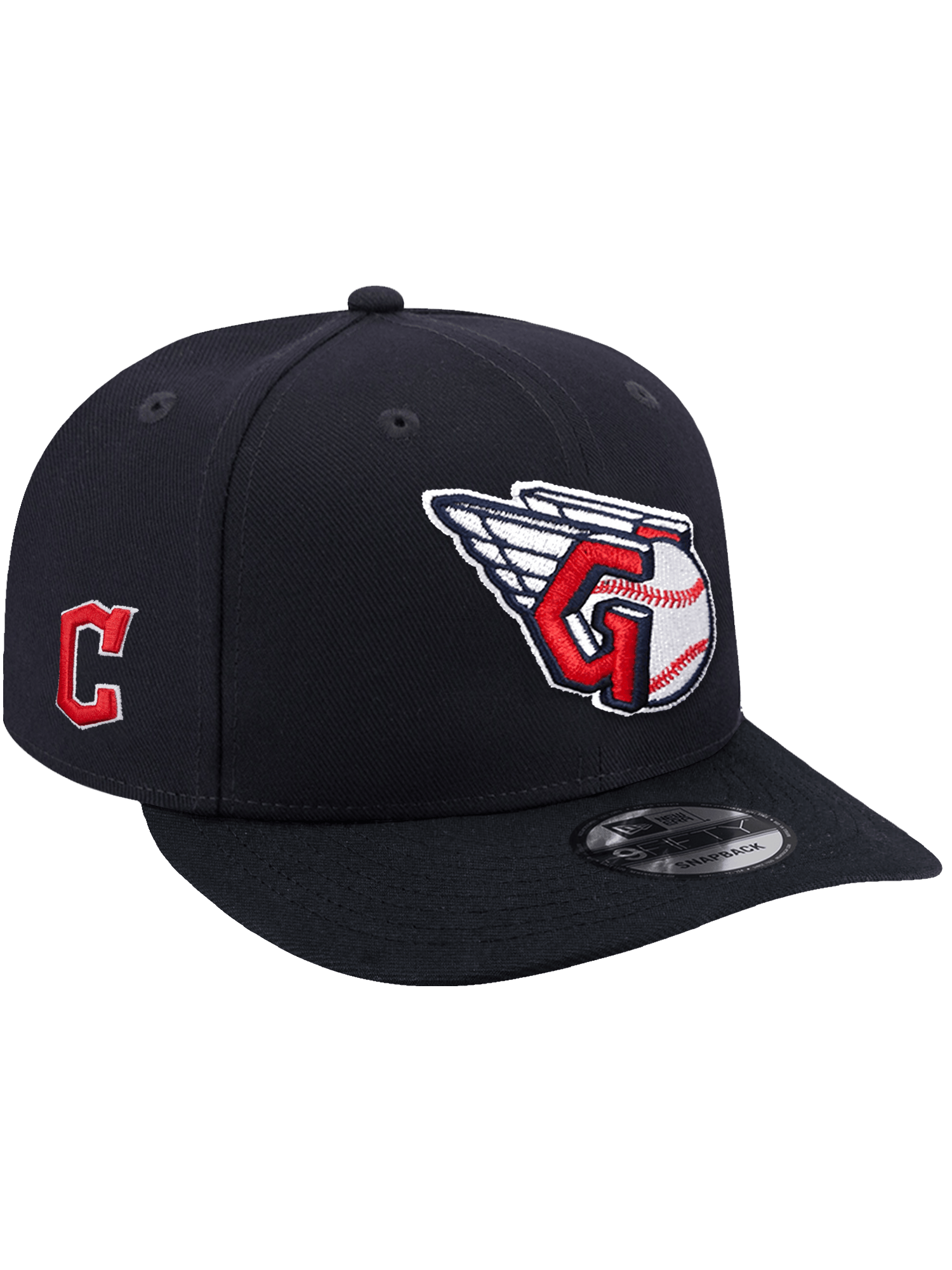 Cleveland Guardians New Era MLB Primary 9FIFTY Pre-Curved Snapback Hat - Navy