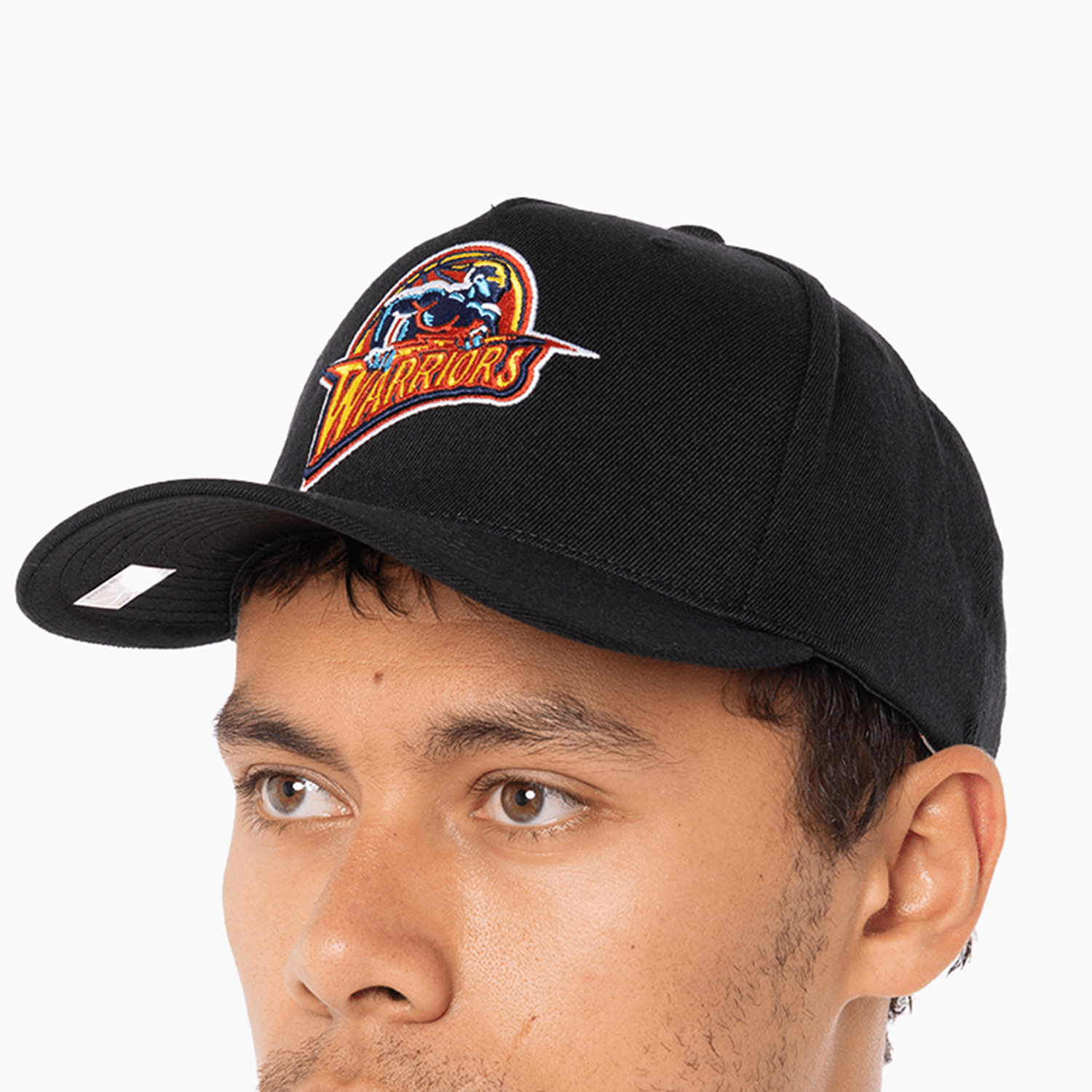 Golden State Warriors Mitchell & Ness NBA HWC Classic Red Snapback Hat - Black