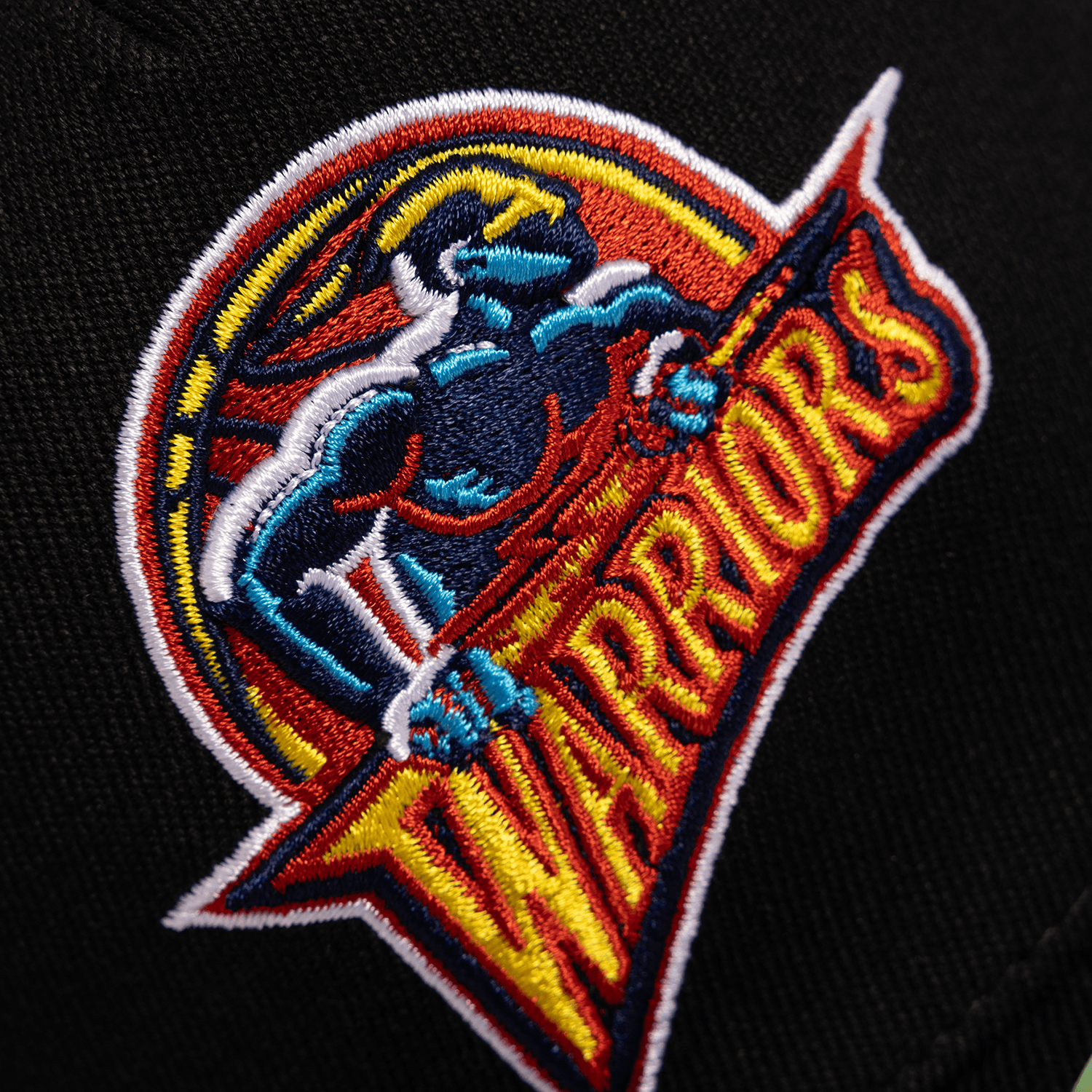 Golden State Warriors Mitchell & Ness NBA HWC Classic Red Snapback Hat - Black