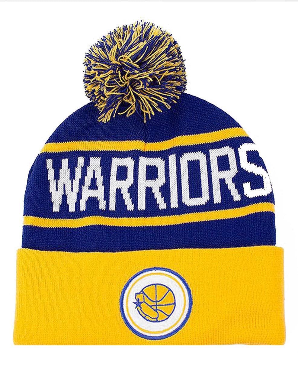 Golden State Warriors Mitchell & Ness NBA HWC Knit Beanie - Blue