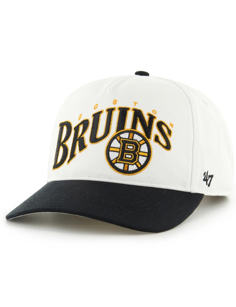 Boston Bruins '47 NHL Wave Hitch Pre-Curved Snapback Hat - White