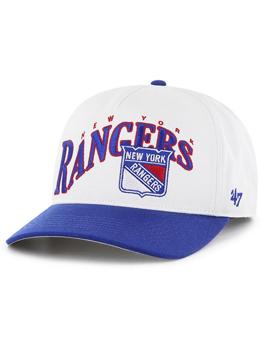 New York Rangers '47 NHL Wave Hitch Pre-Curved Snapback Hat - White