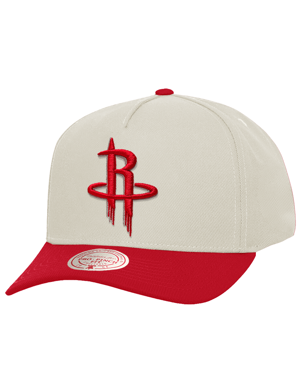 Houston Rockets Mitchell & Ness NBA Team Pro Pinch Snapback Hat - Chrome