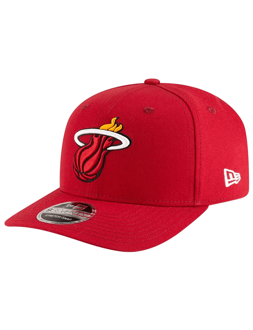 Miami Heat New Era NBA Team 9SEVENTY Stretch-Snapback Hat - Dark Red