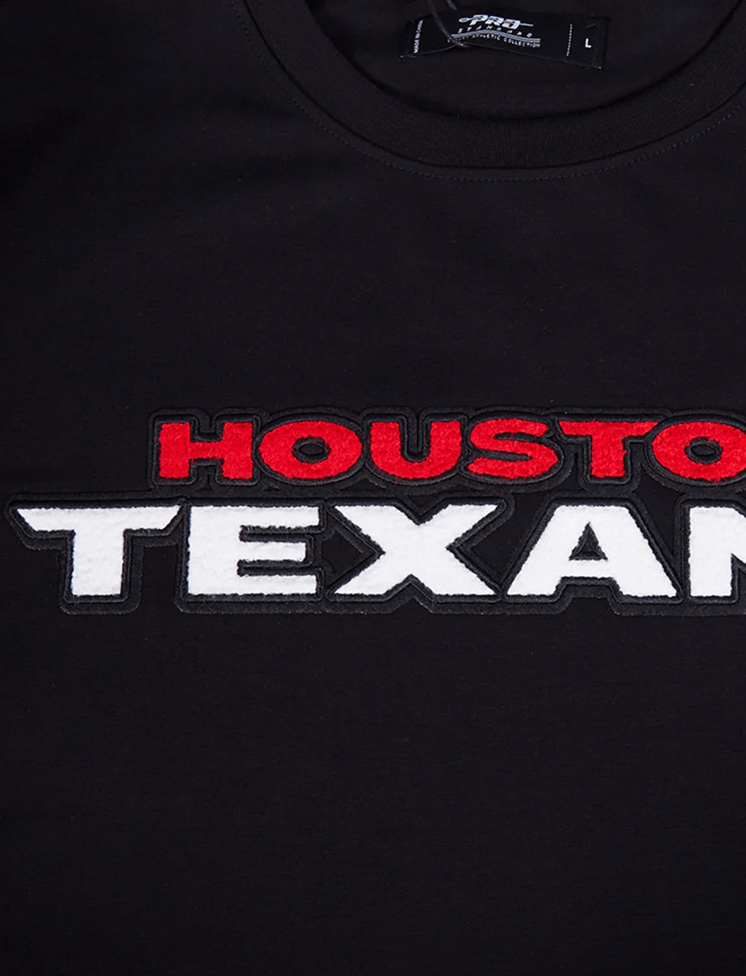 Houston Texans Pro Standard NFL Classic Chenille Flex T-Shirt - Black