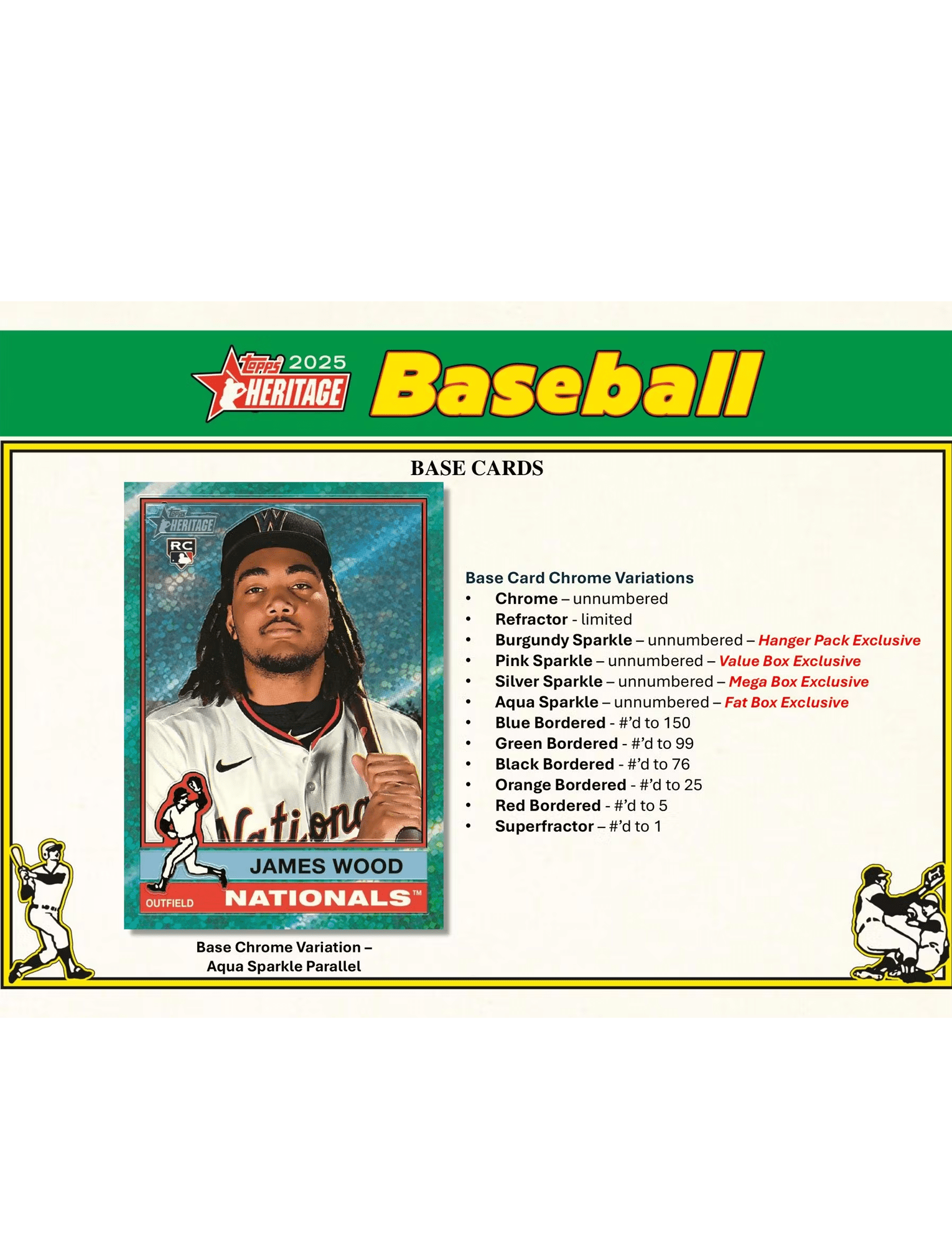 2025 Topps MLB Heritage Baseball Trading Card Mega Pack