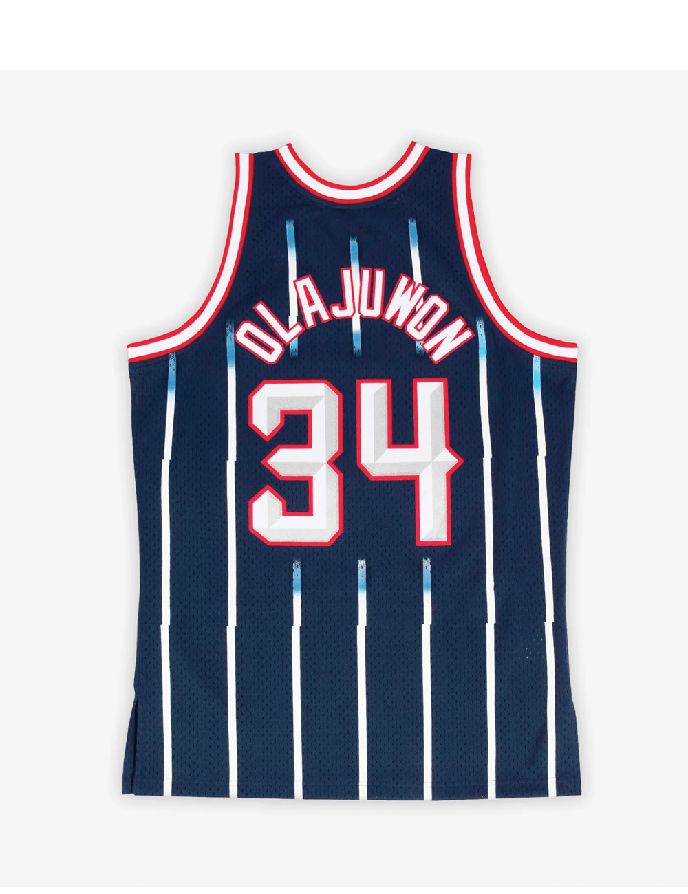 Hakeem Olajuwon Houston Rockets Mitchell & Ness NBA 96-97 Road HWC Swingman Jersey - Navy