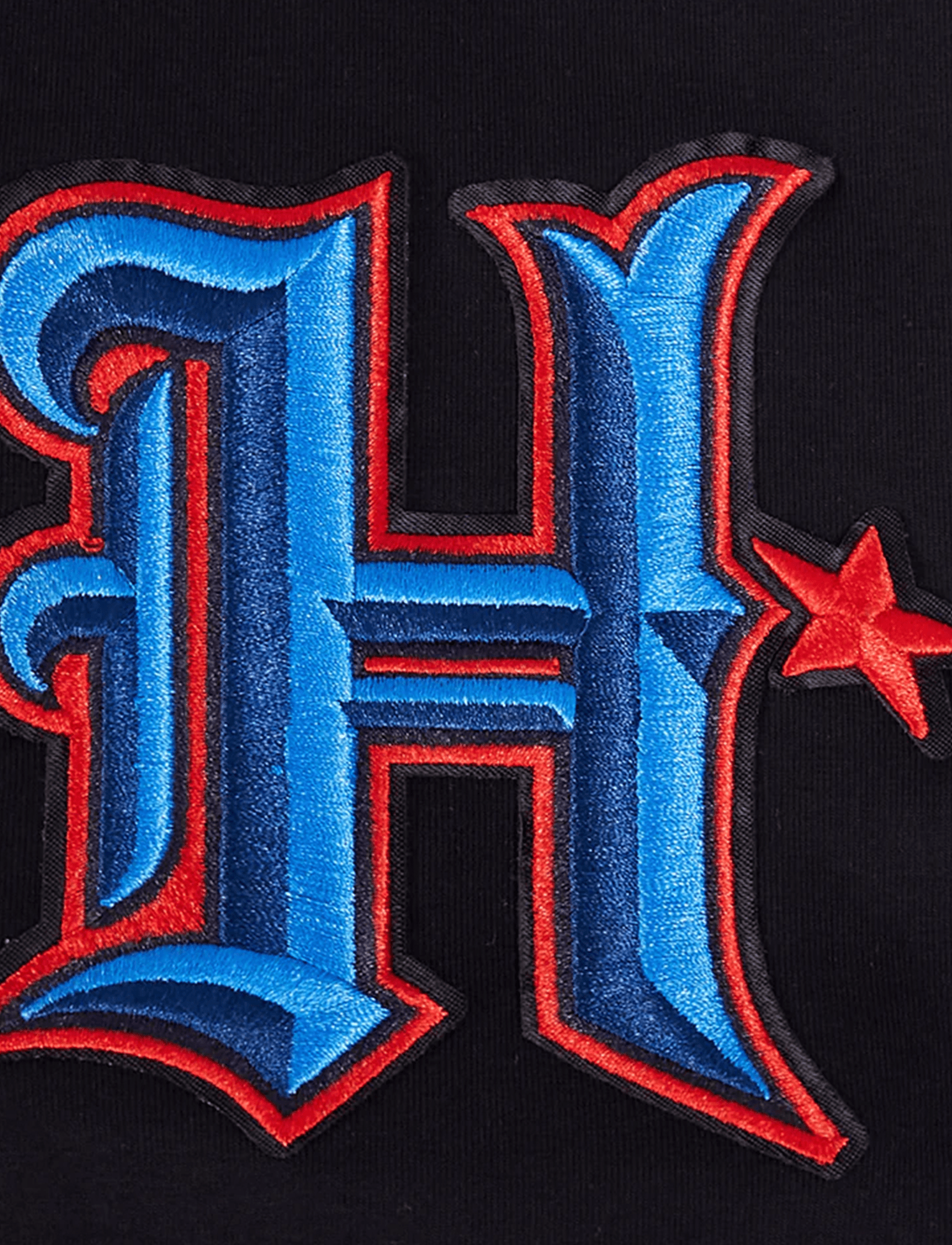 Houston Texans Pro Standard NFL Classic Chenille Flex T-Shirt - Black