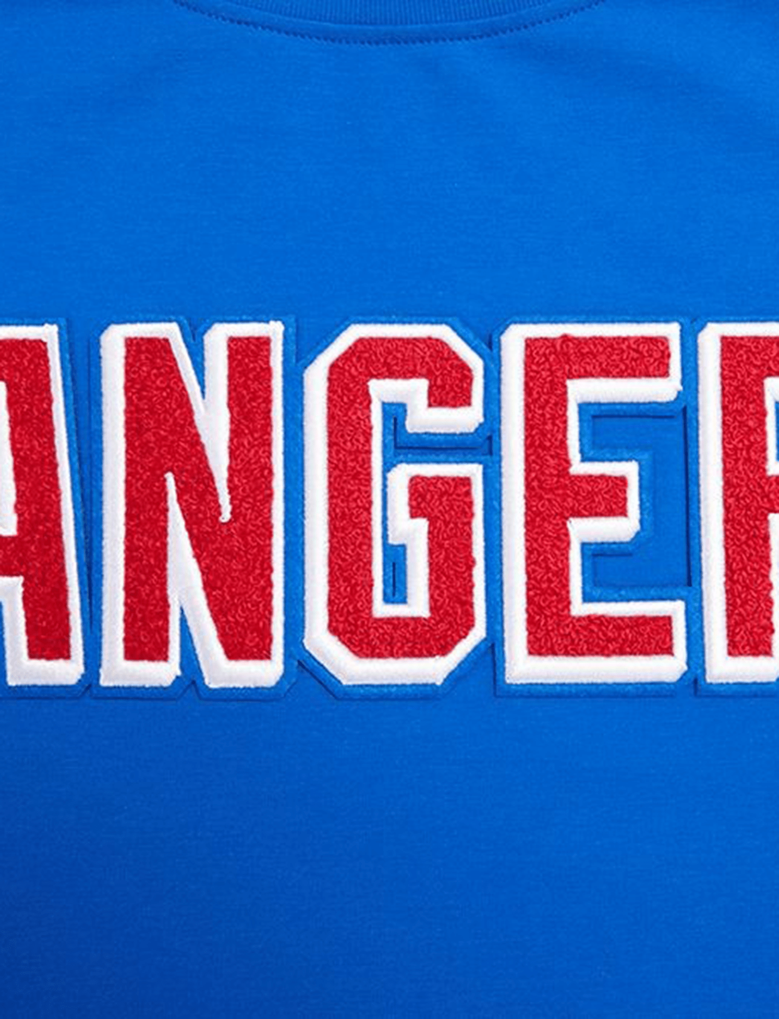 New York Rangers Pro Standard NHL Classic Chenille Flex T-Shirt - Blue