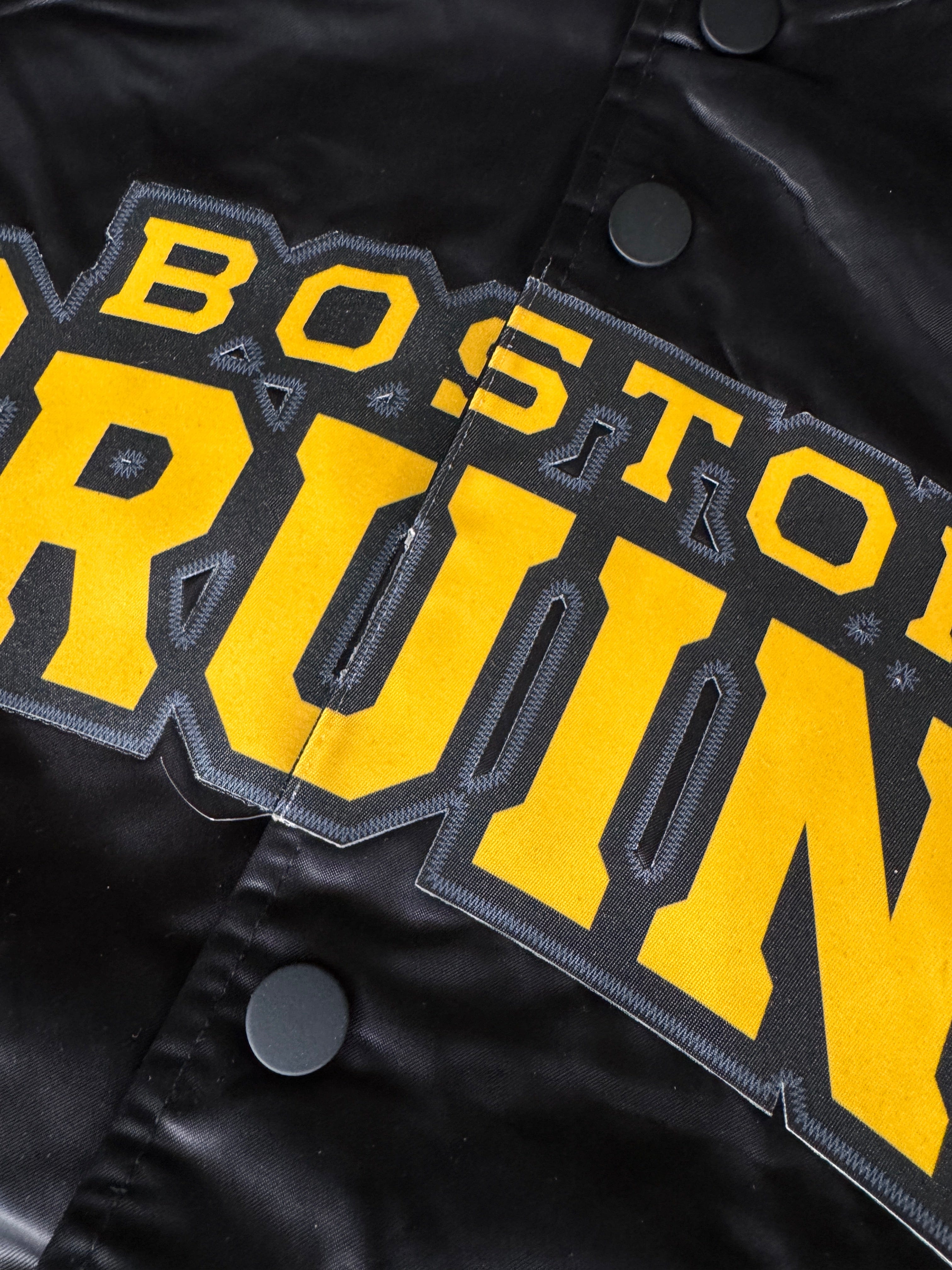 Boston Bruins Pro Standard NHL Team Classic Satin Button Jacket - Black