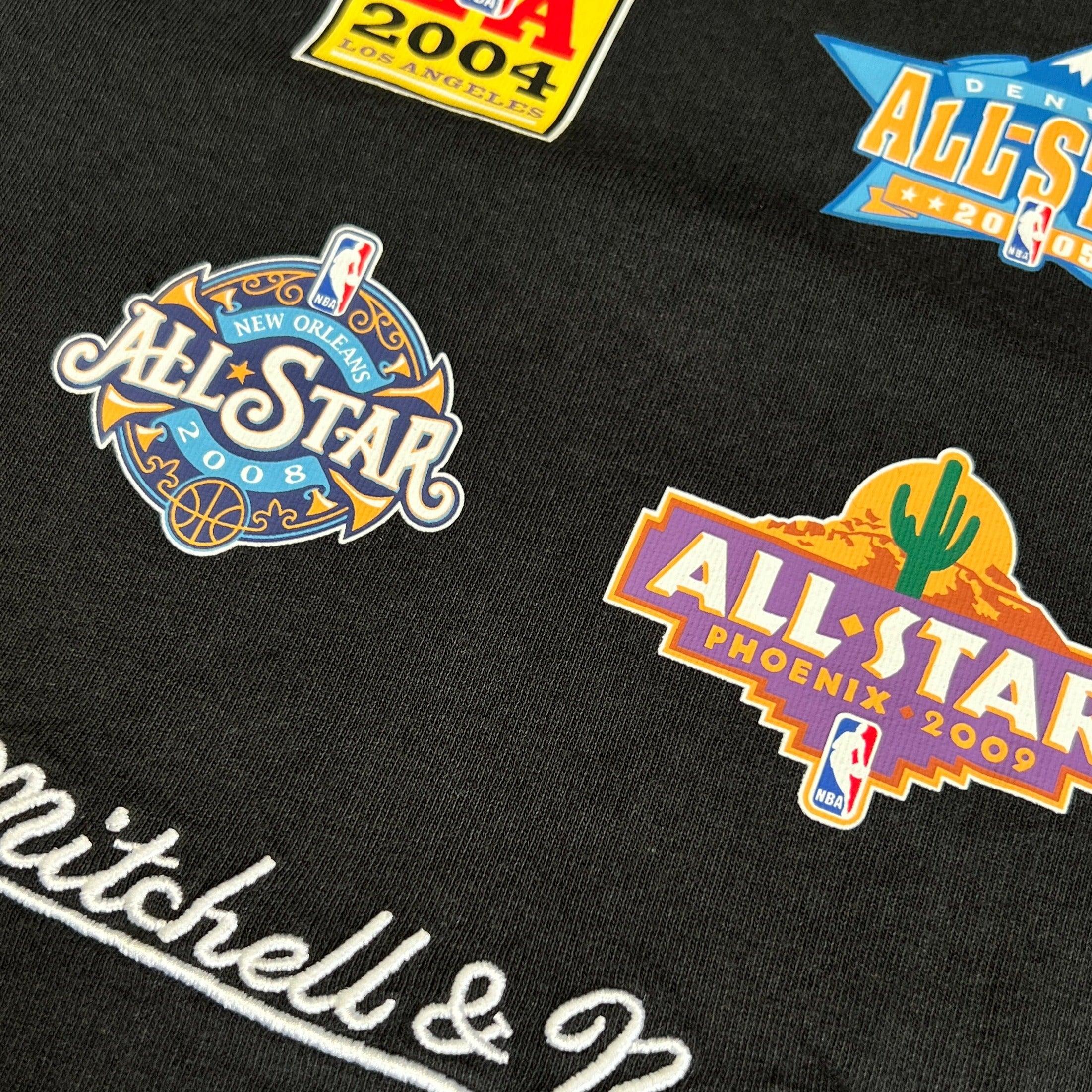 NBA All-Star History Mitchell & Ness NBA Vintage T-Shirt - Faded Black