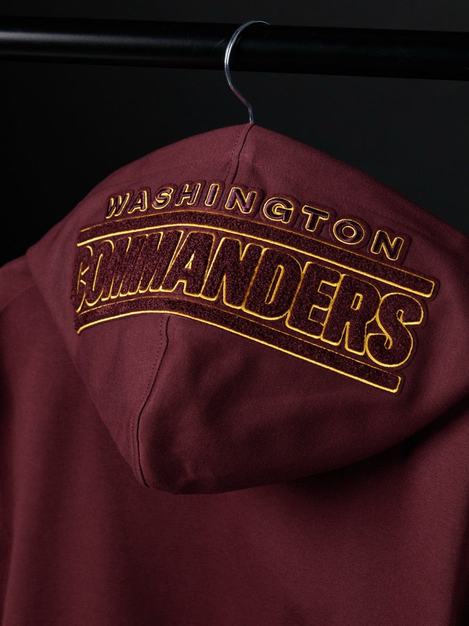 Washington Commanders Pro Standard NFL Team Chenille Hoodie Jumper - Burgundy
