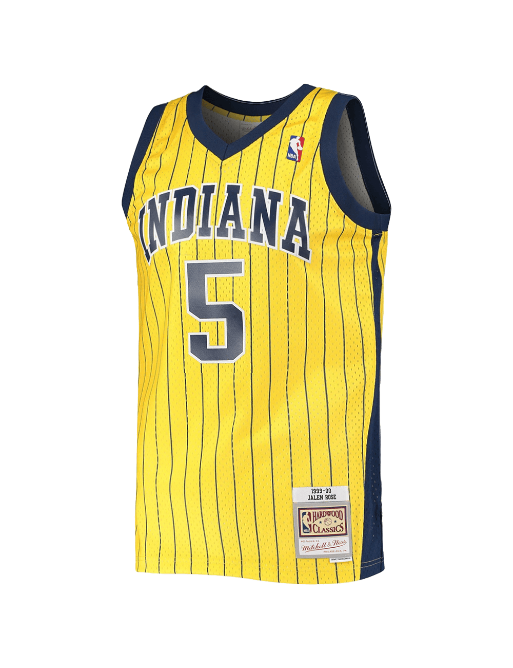Jalen Rose Indiana Pacers Mitchell & Ness NBA 99-00 Road Swingman Jersey - Yellow