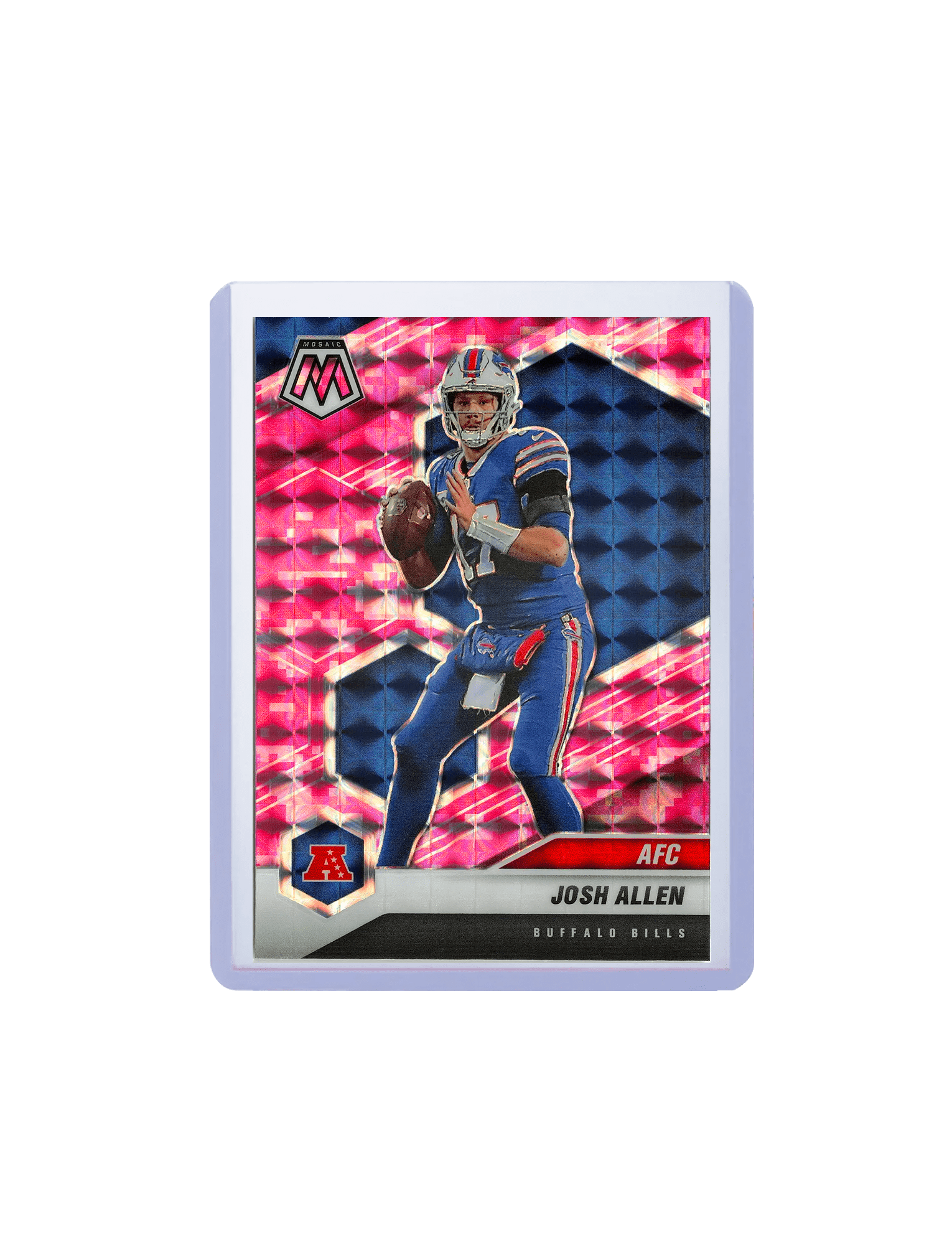 Josh Allen Buffalo Bills Panini NFL Mosaic 21 Pink Camo Card
