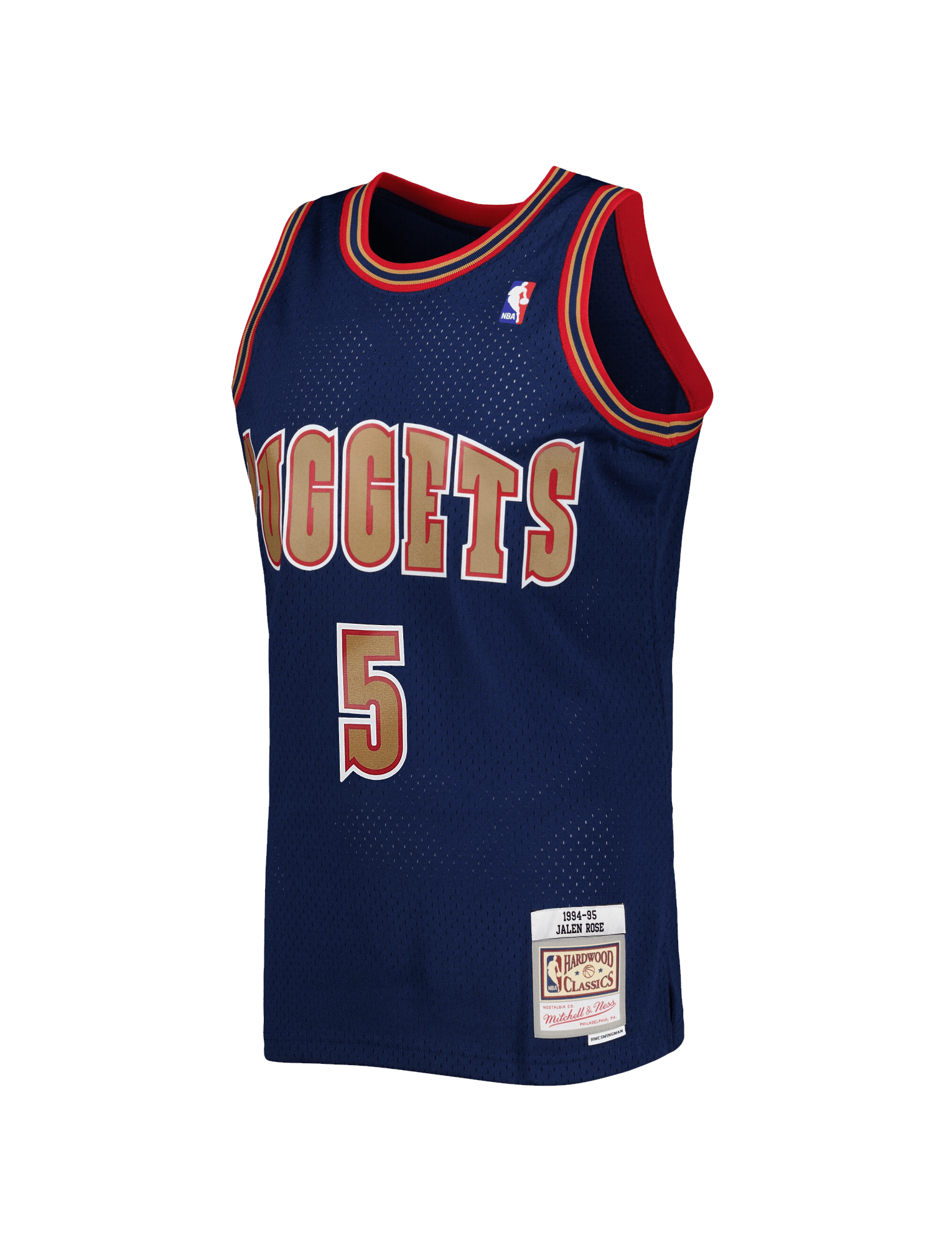 Jalen Rose Denver Nuggets Mitchell & Ness NBA 94 Swingman Jersey - Navy