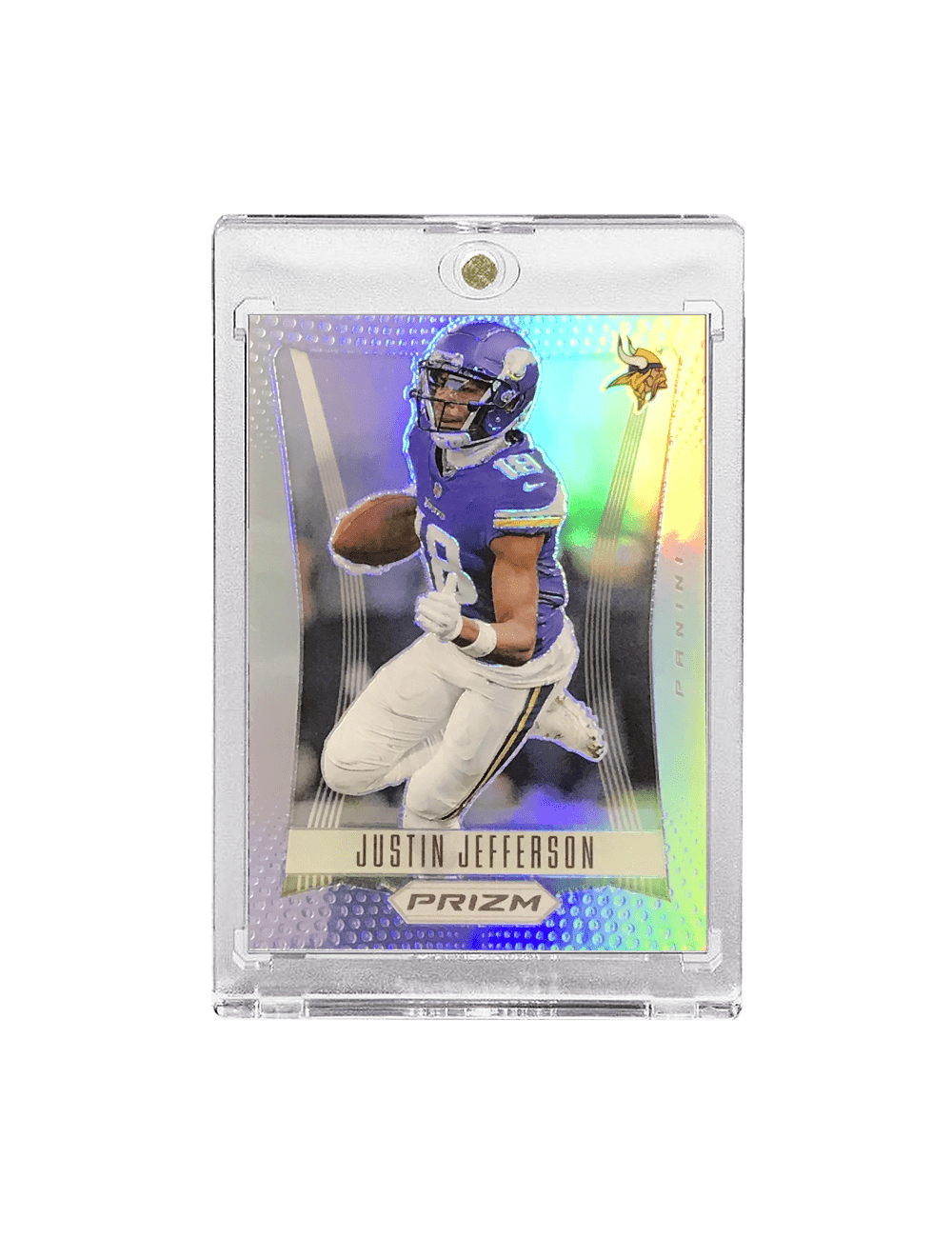 Justin Jefferson Minnesota Vikings Panini NFL 23 Prizm Flashback Silver Card
