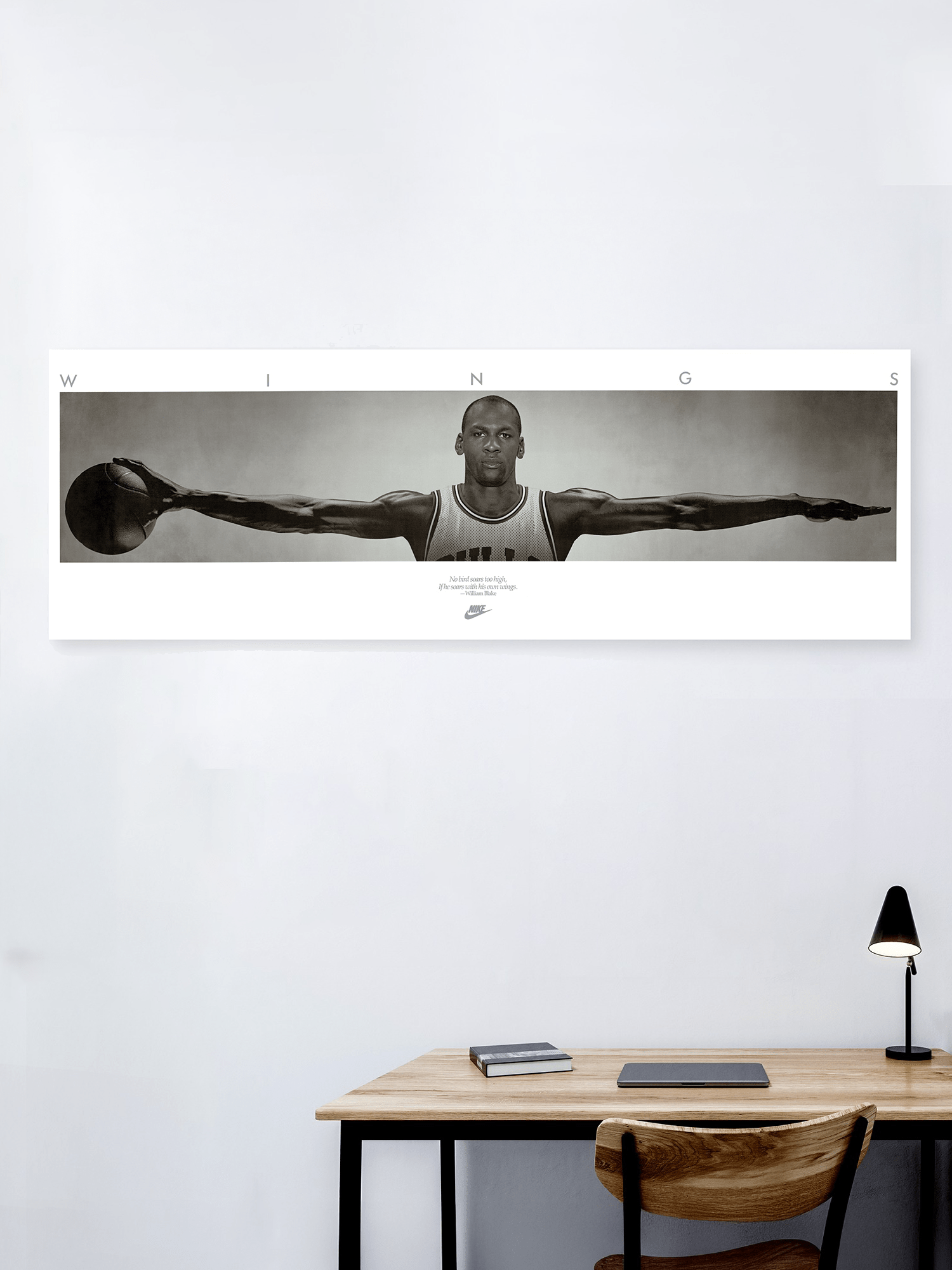 Michael Jordan Chicago Bulls NBA Wings 160 x 60cm Poster